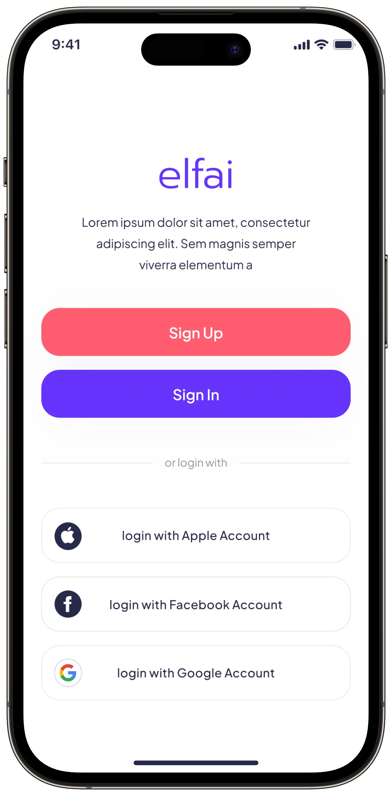 Fashion App — tasarım 2