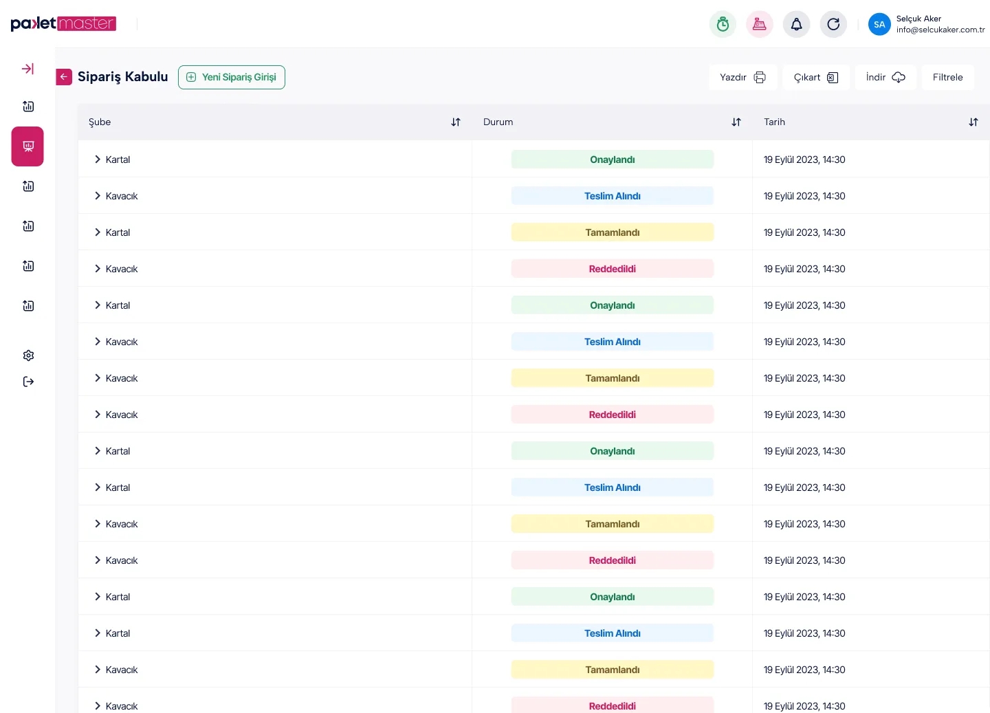 Order Tracking — tasarım 27