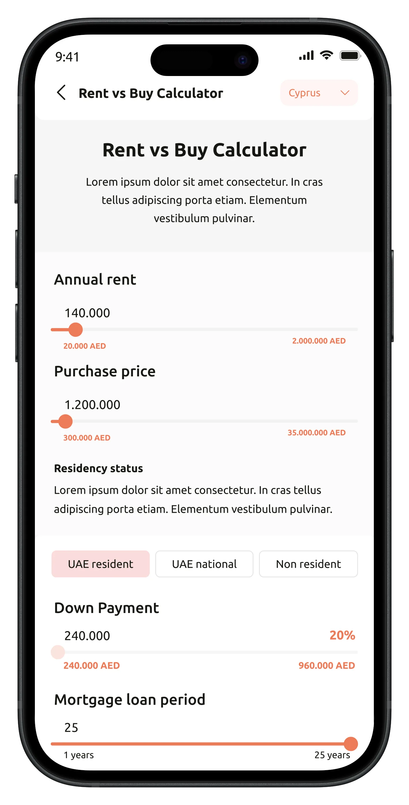 Real Estate App — tasarım 21