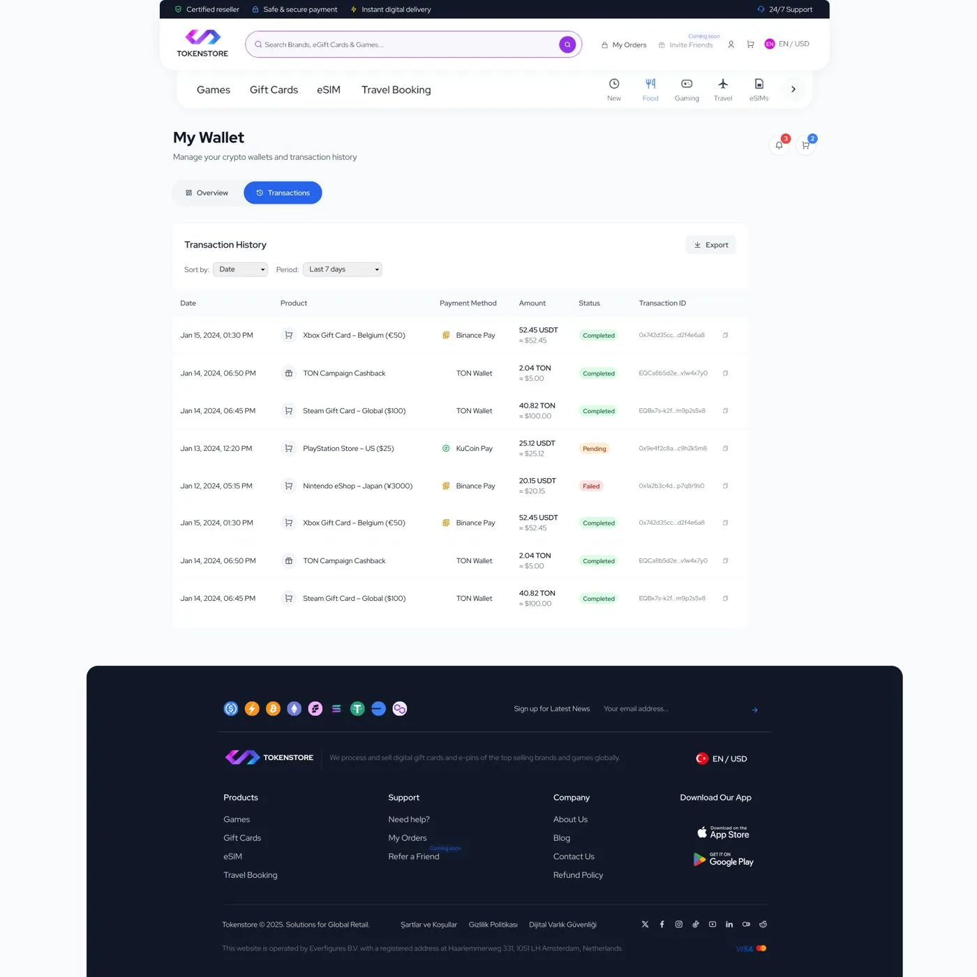 TokenStore — tasarım 18
