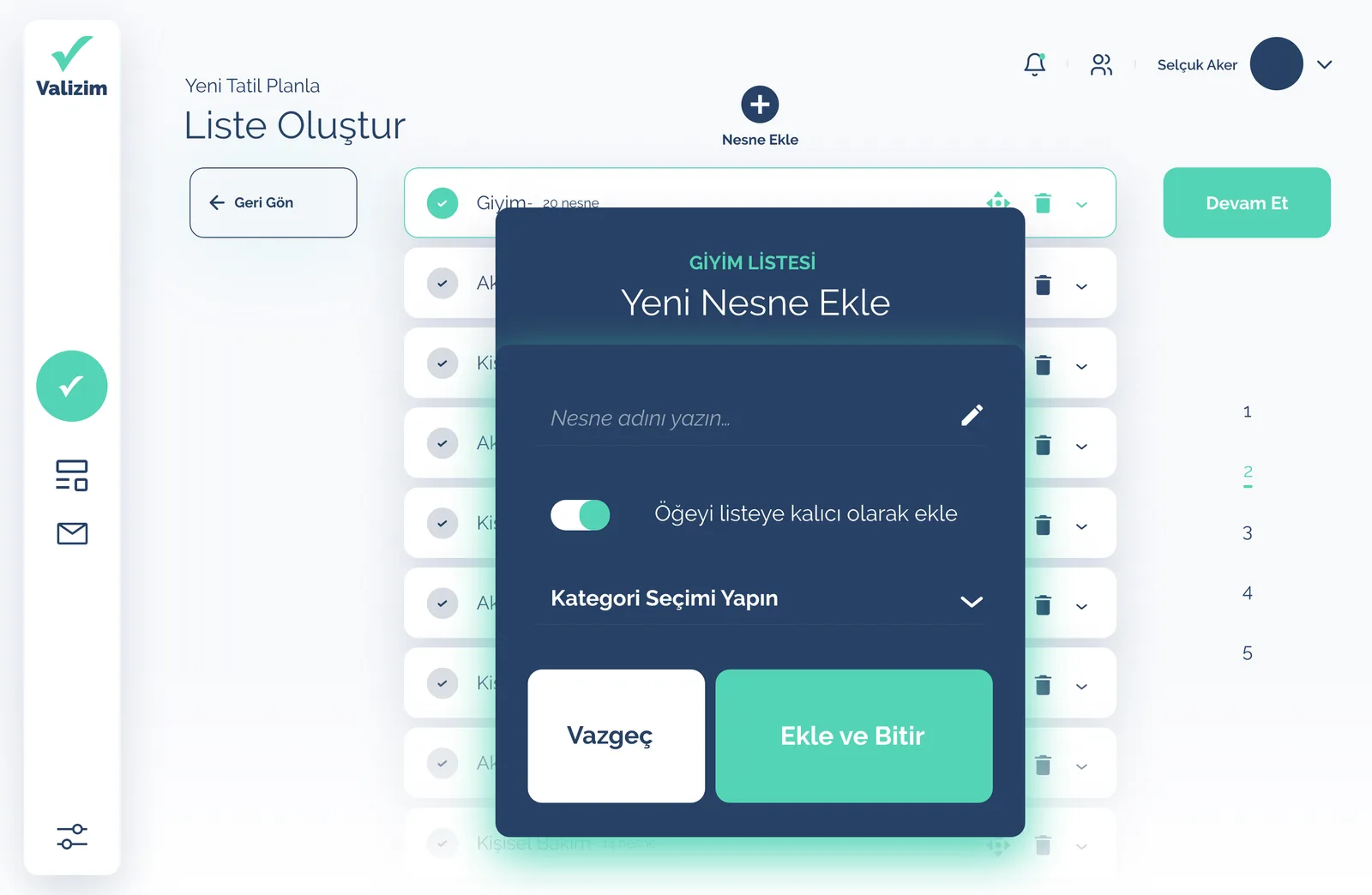 Valizim Travel — tasarım 14