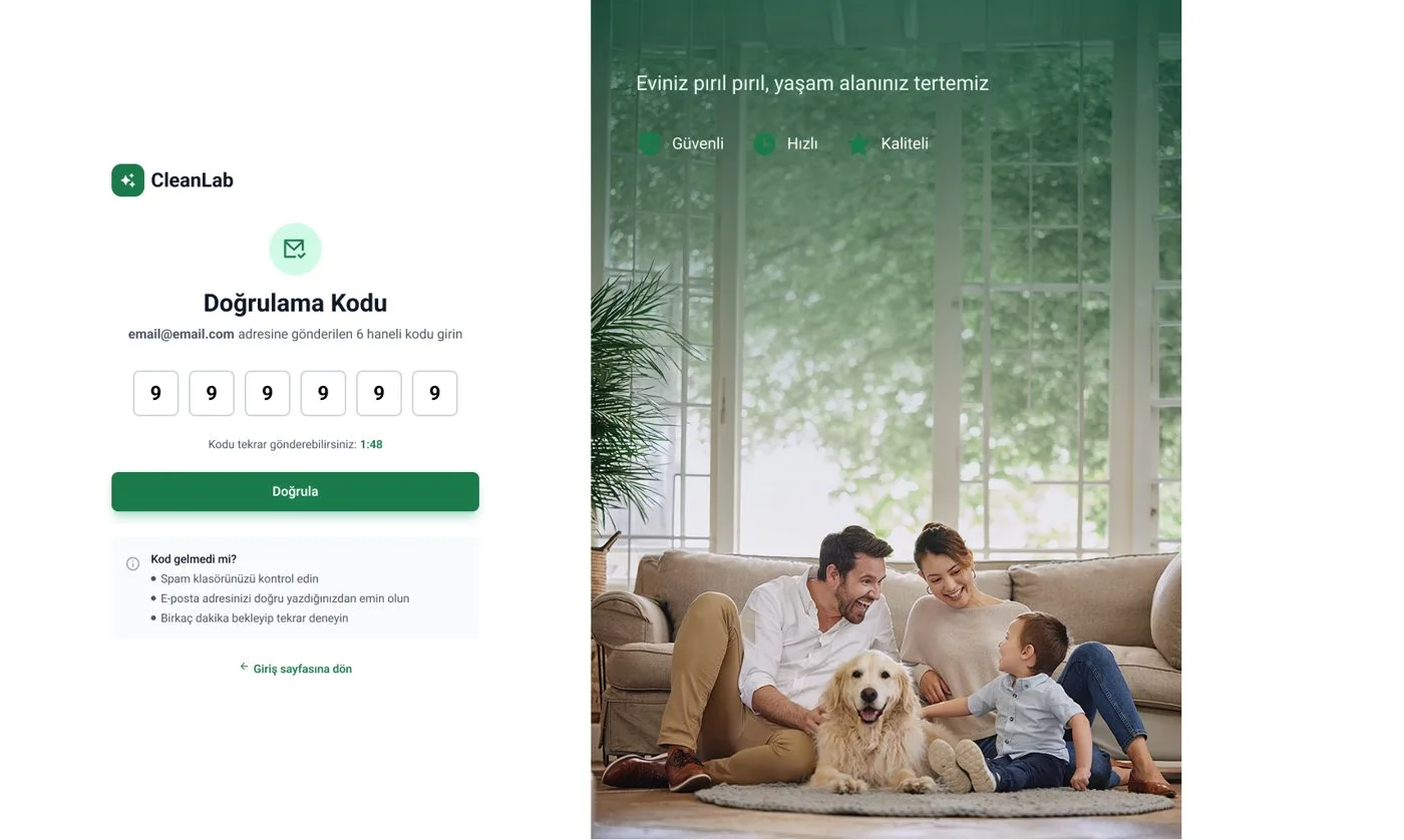 Clean Lab Web — tasarım 10