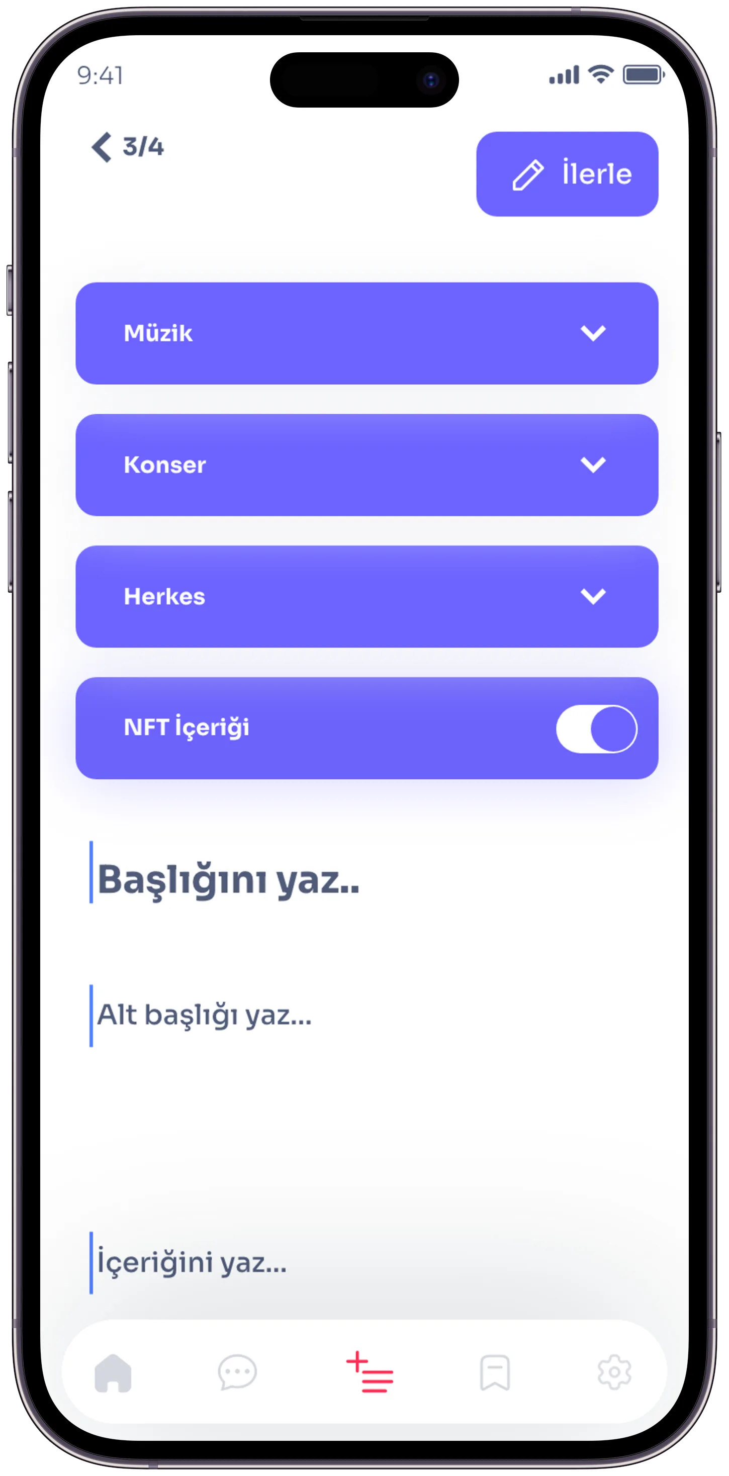 Wannart Social App — tasarım 22