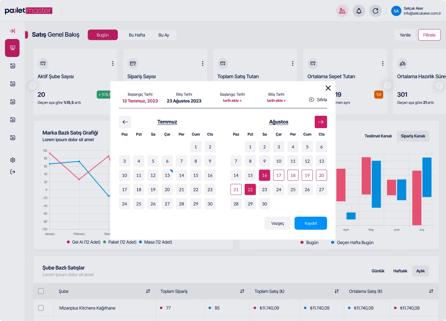 Order Tracking — tasarım 5