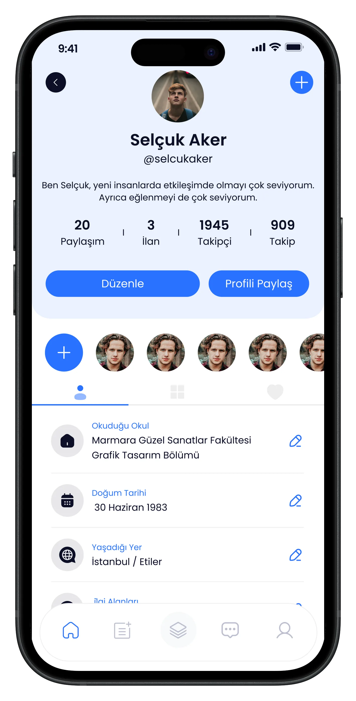 University Life Mobile App — tasarım 37