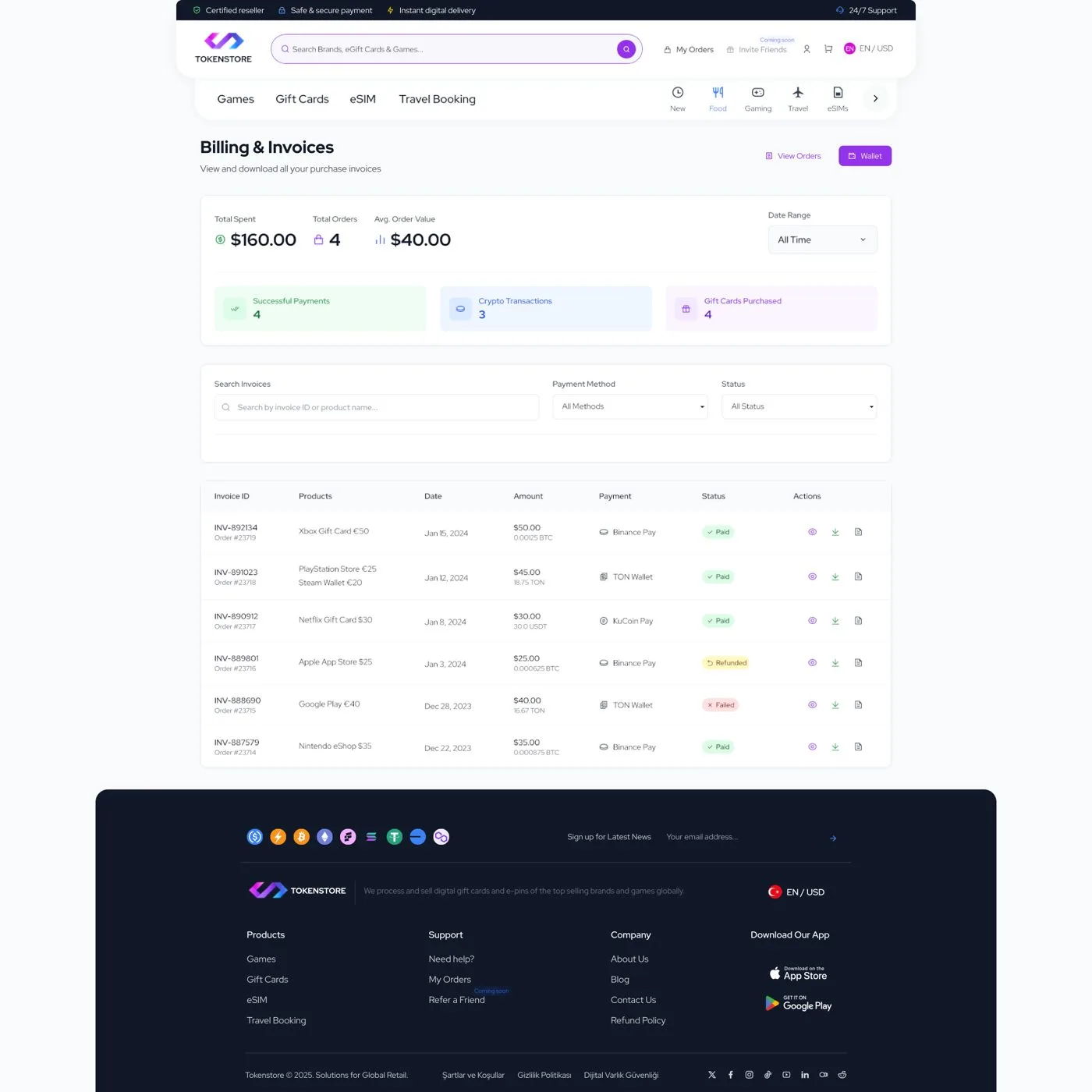 TokenStore — tasarım 7