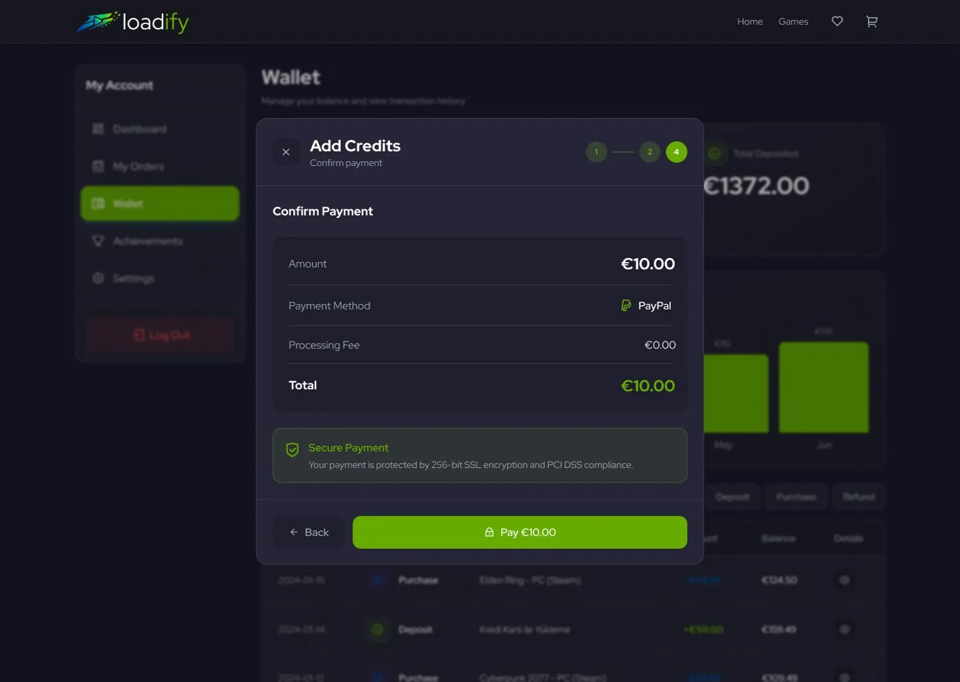 Loadify Game Portal — tasarım 6