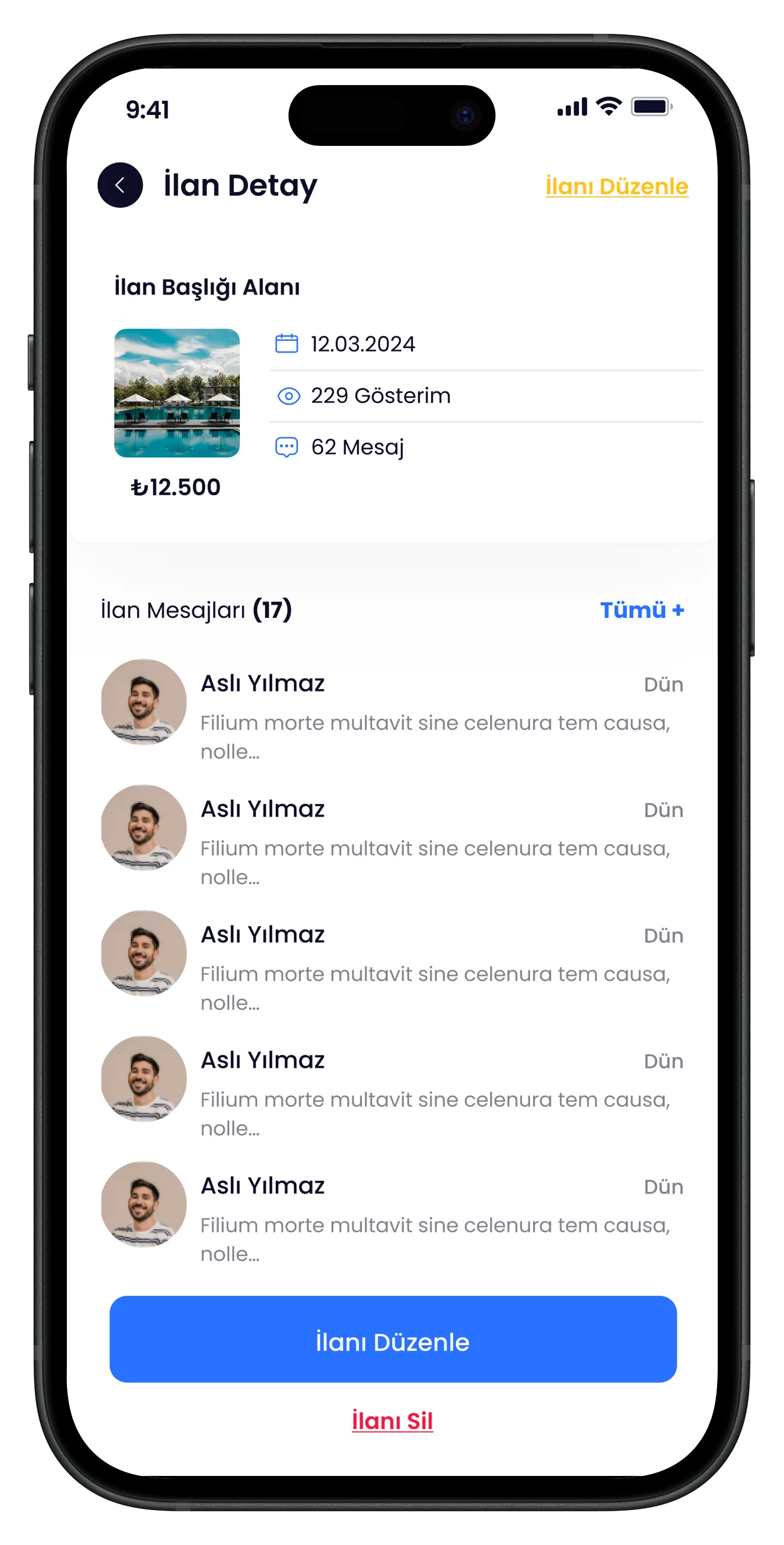 University Life Mobile App — tasarım 7