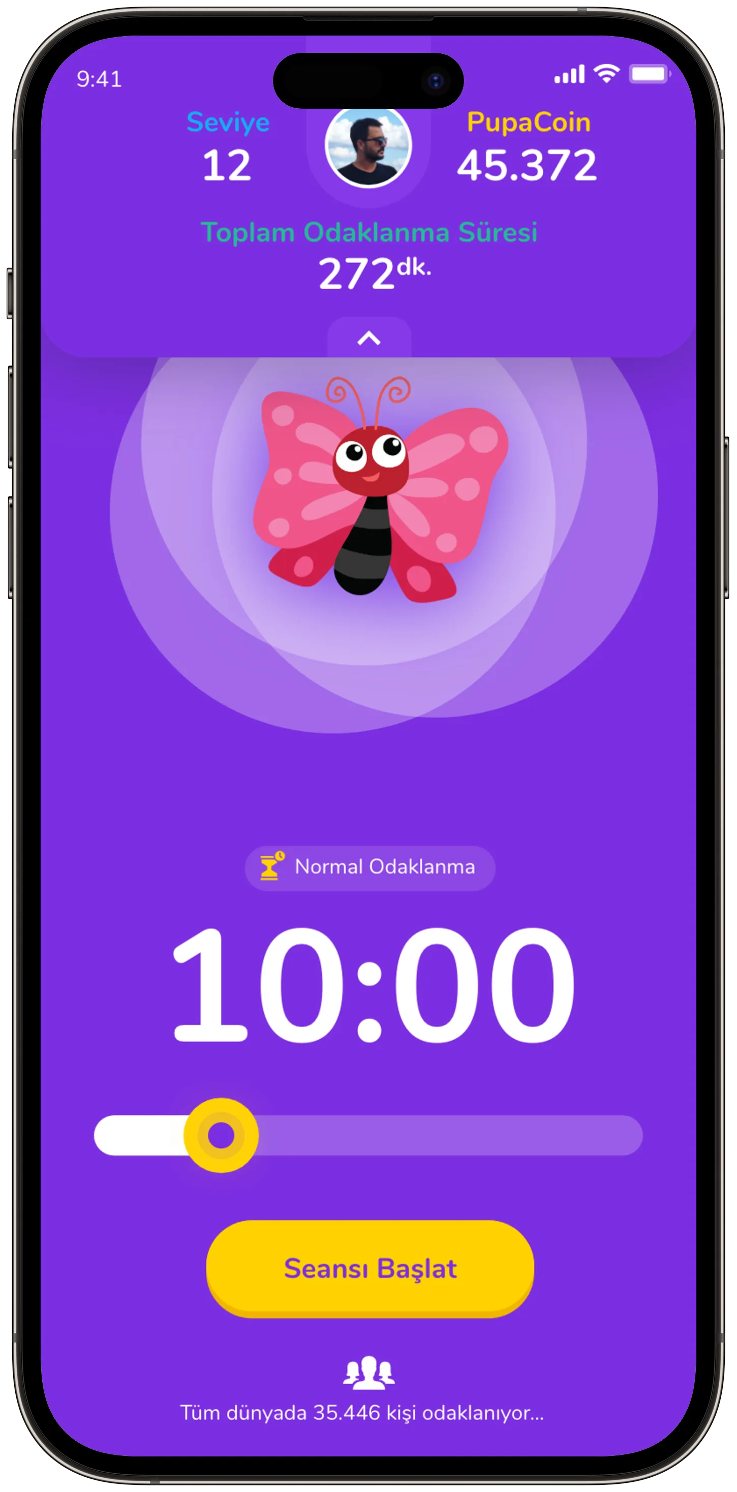 Focused Pupa — tasarım 3