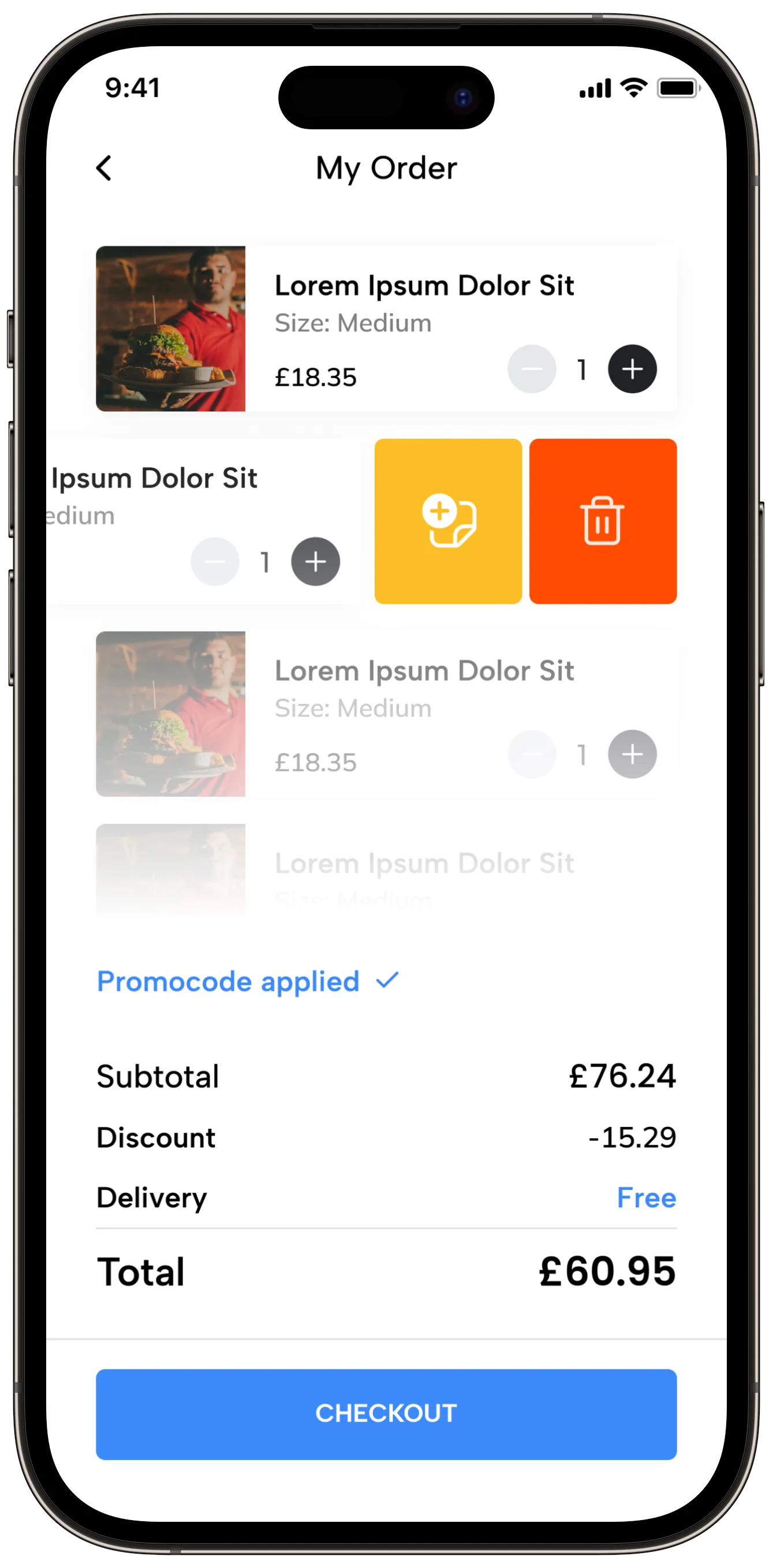 Food Delivery — tasarım 30
