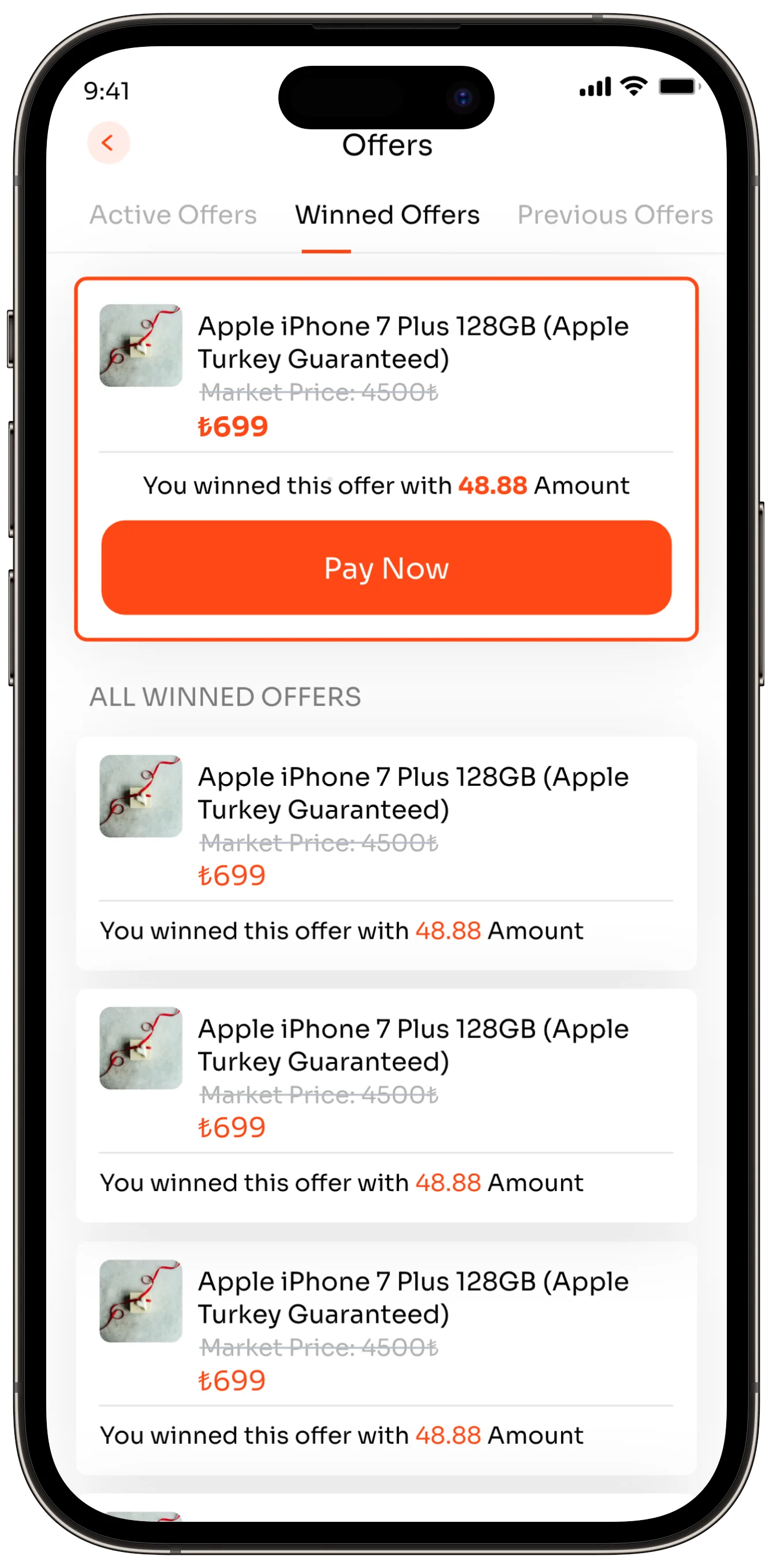Offer App — tasarım 27