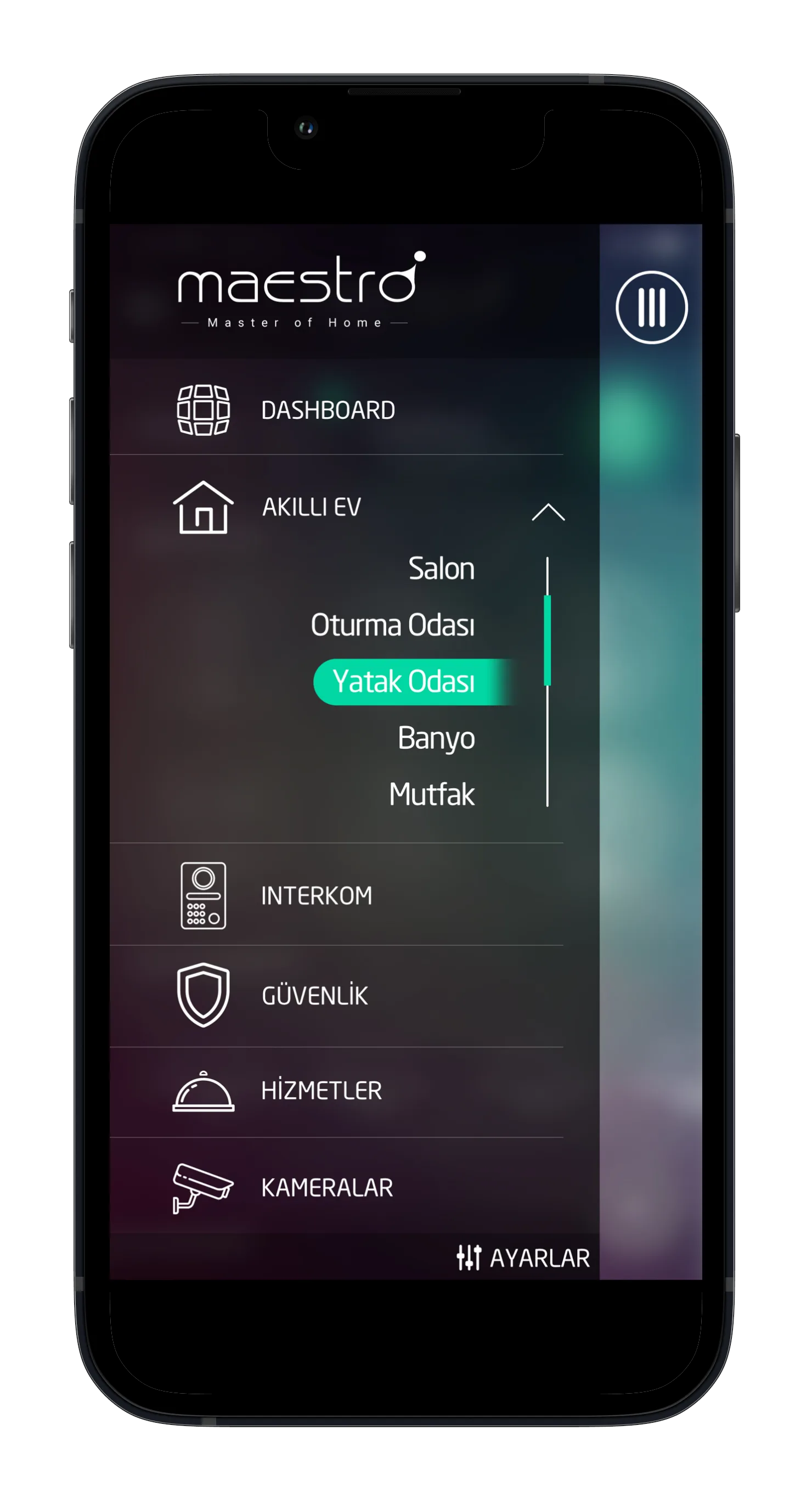 Intelligent House App — tasarım 3