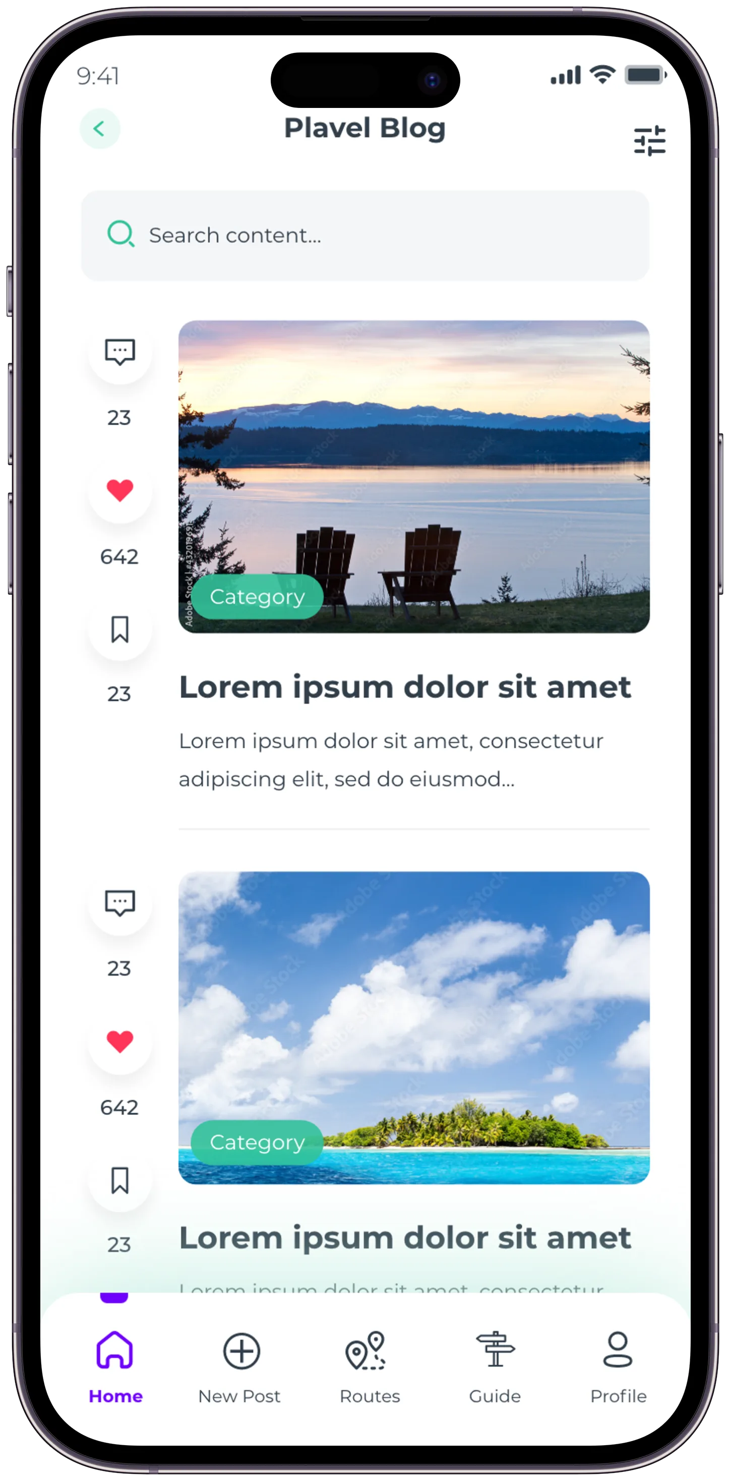 Plavel Tourism App — tasarım 27