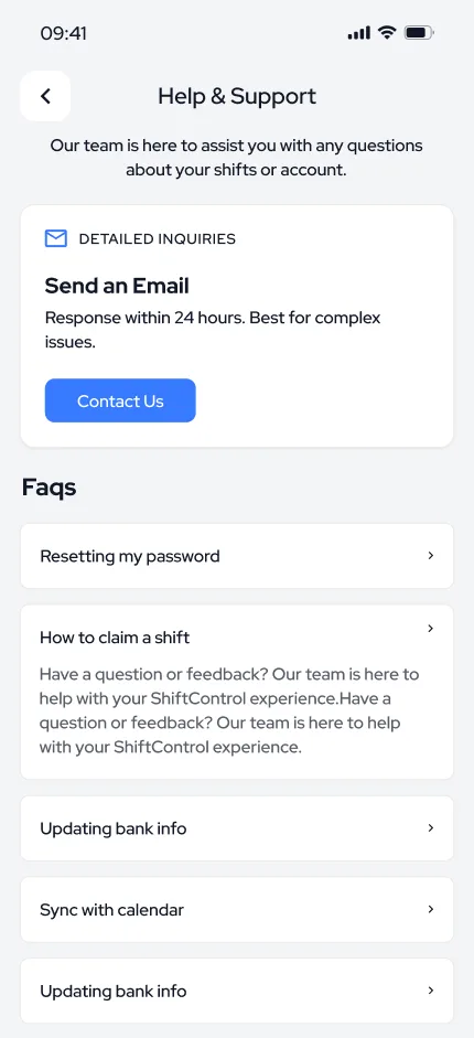 Shift Control — tasarım 50