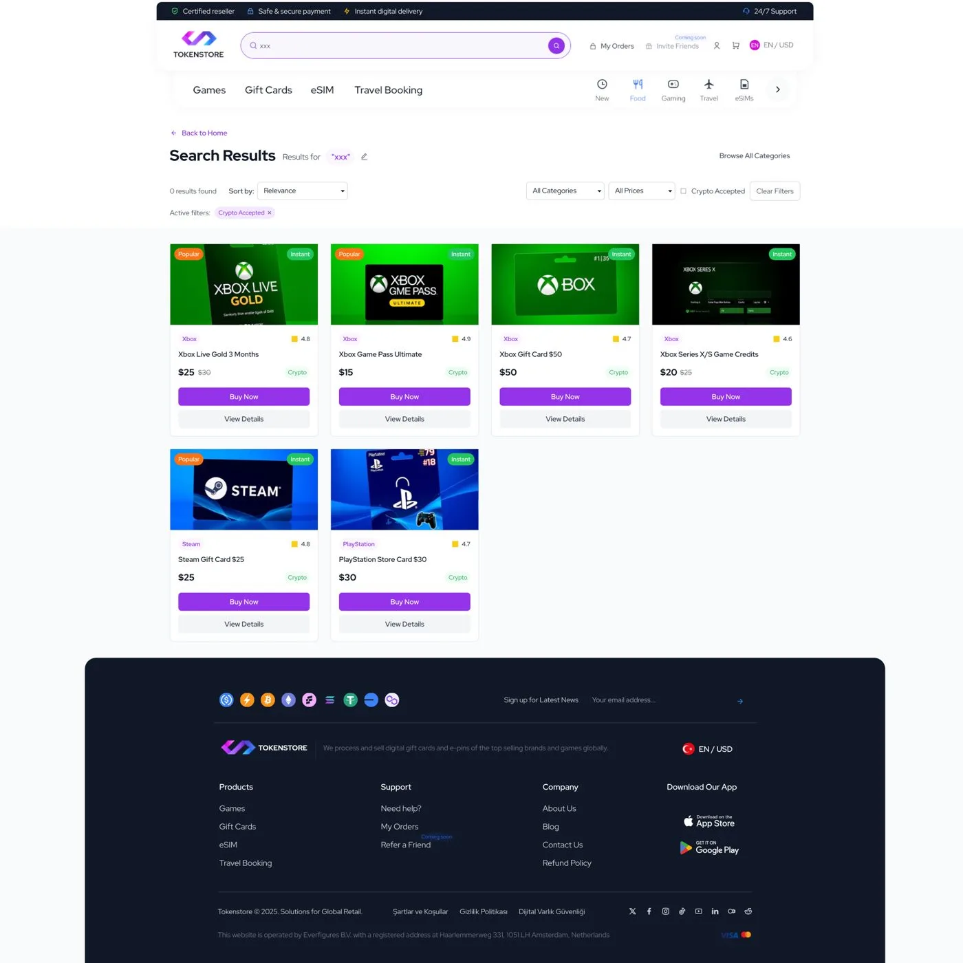TokenStore — tasarım 25