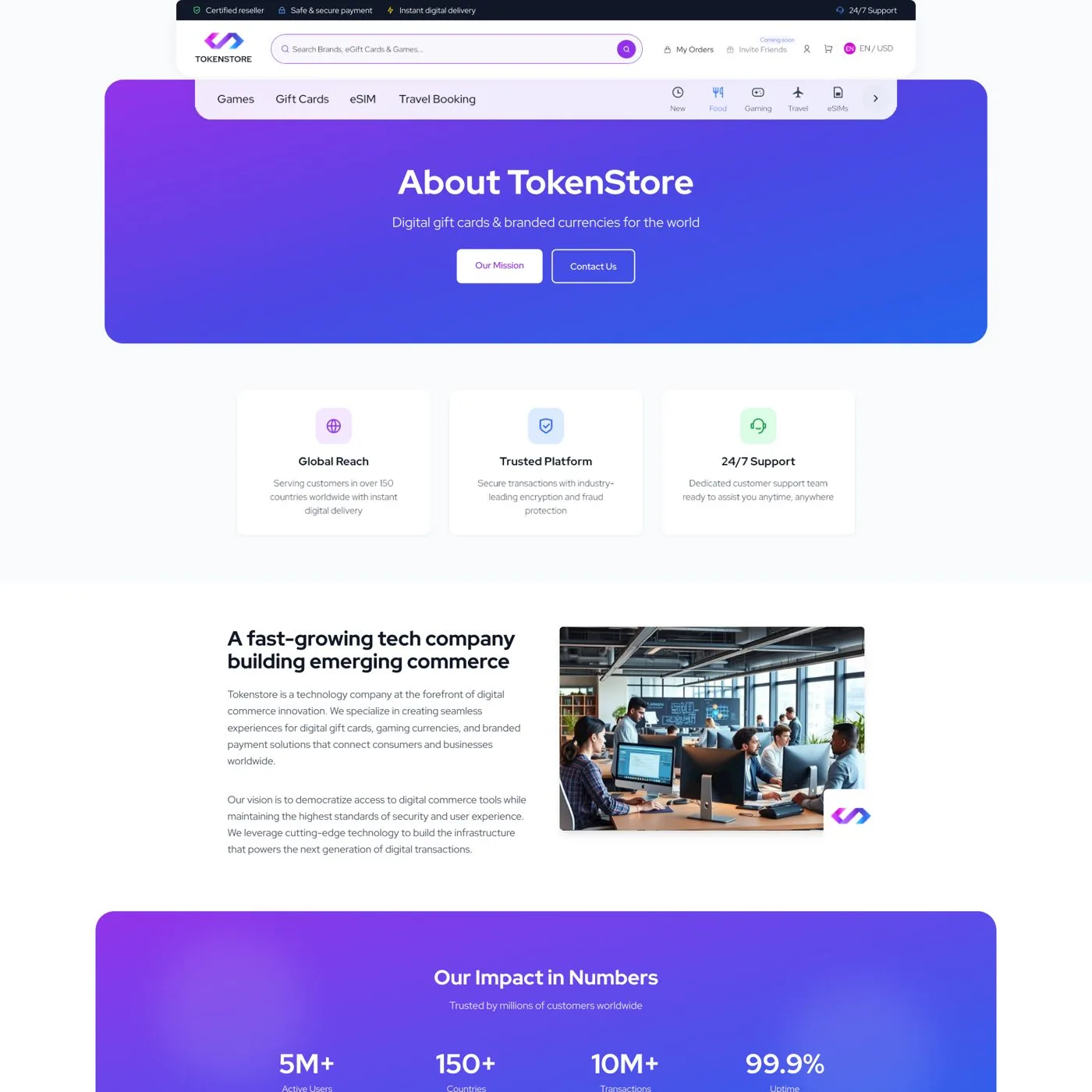 TokenStore — tasarım 1