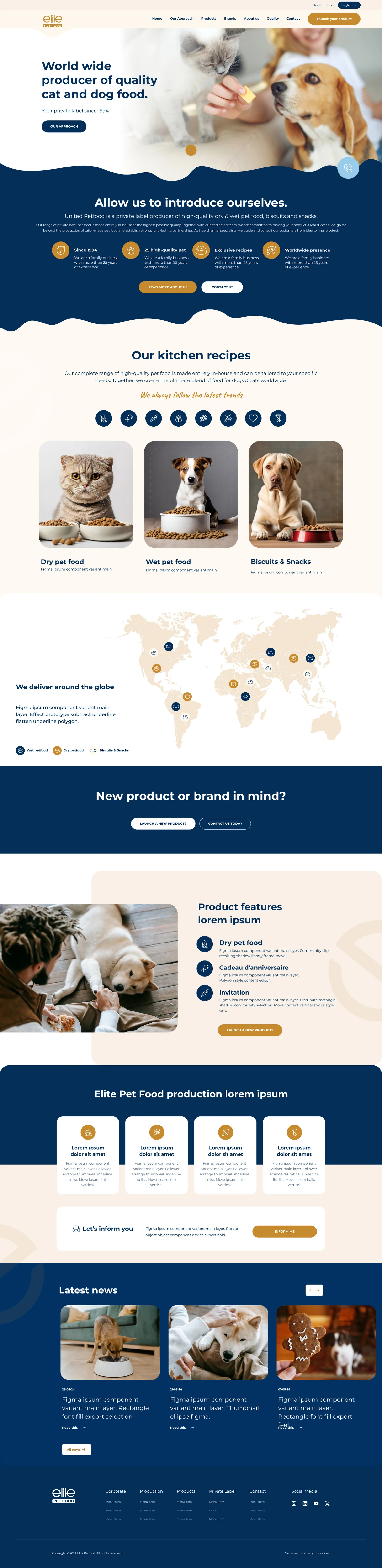 Pet Foods Corporate Website — tasarım 21