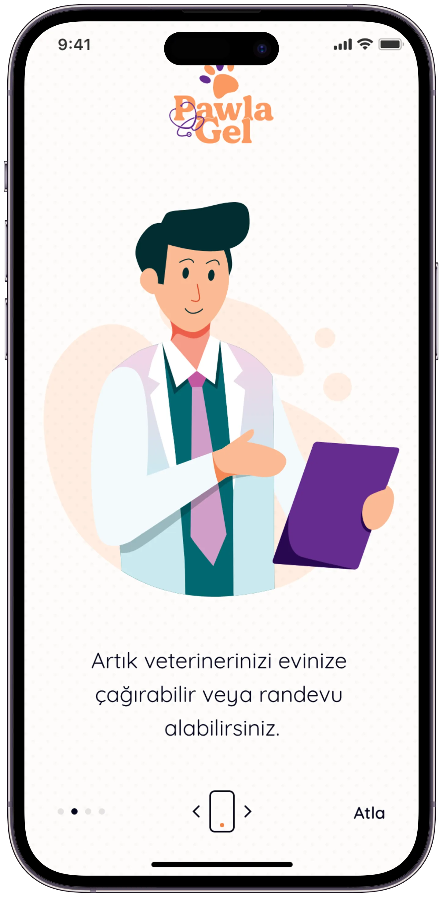 Pawla Pet App — tasarım 2
