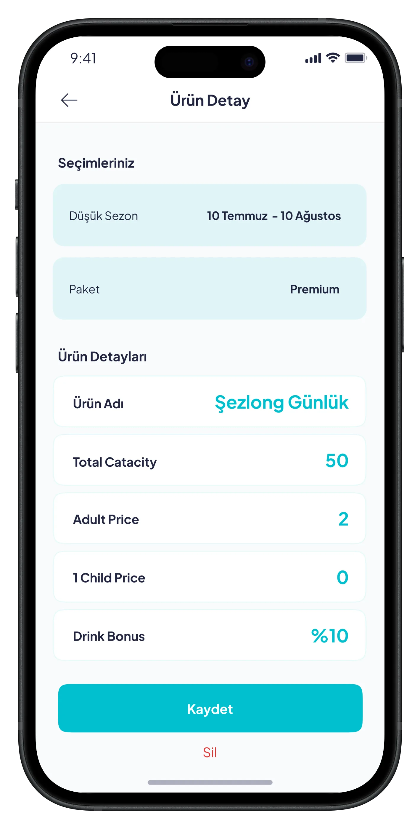 Beach Reservation Mobile App — tasarım 20