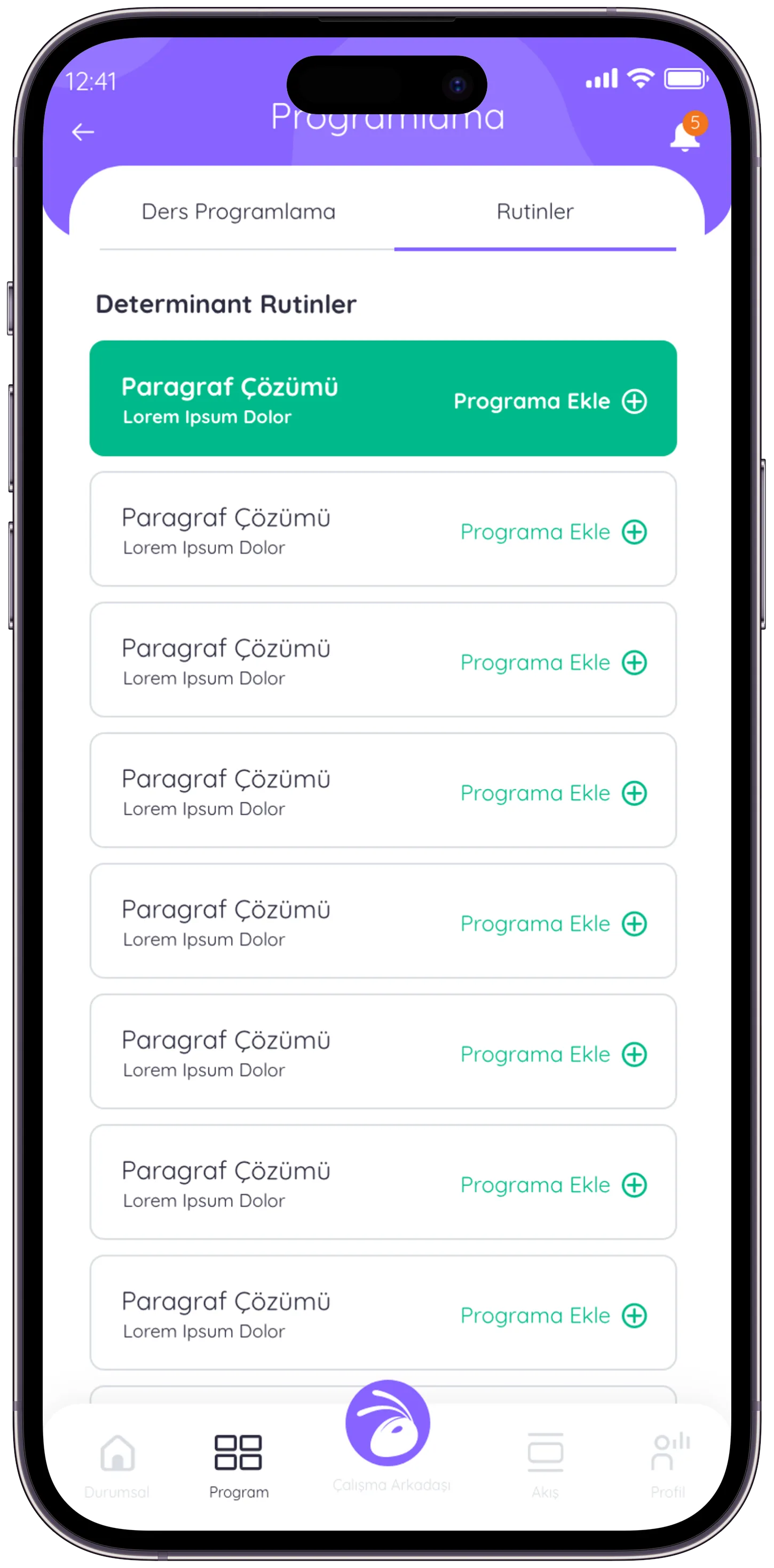 Determinant App — tasarım 37