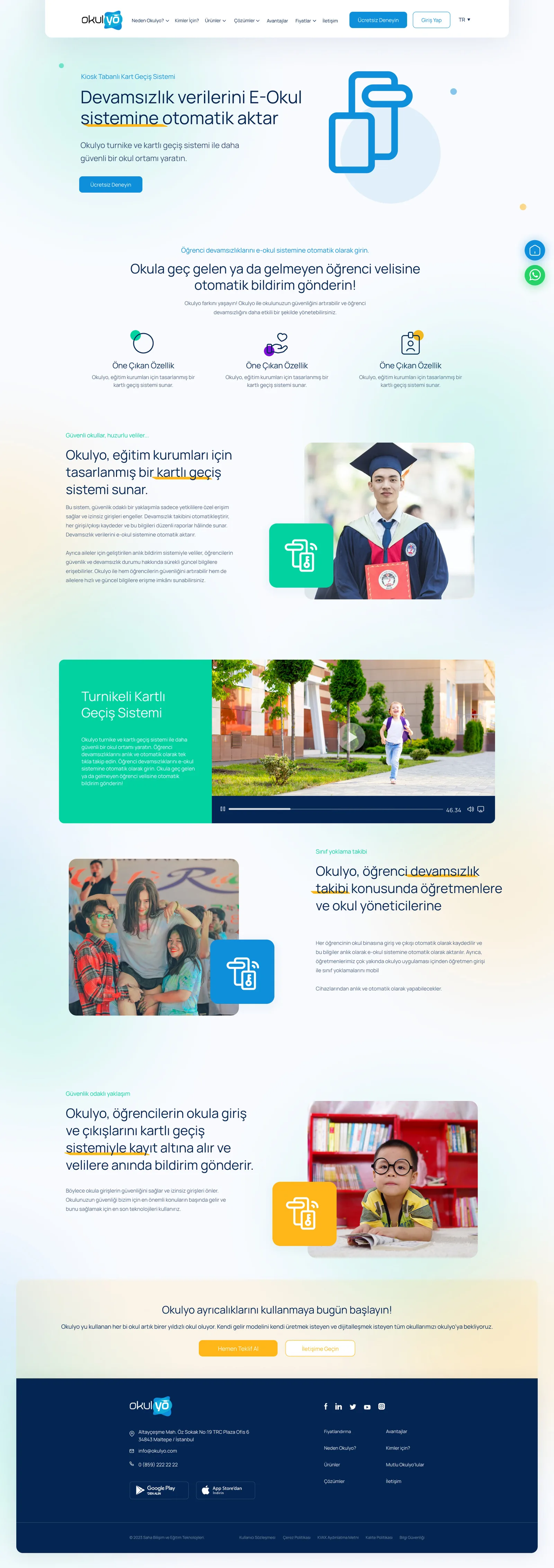 Okulyo Corporate Website — tasarım 16
