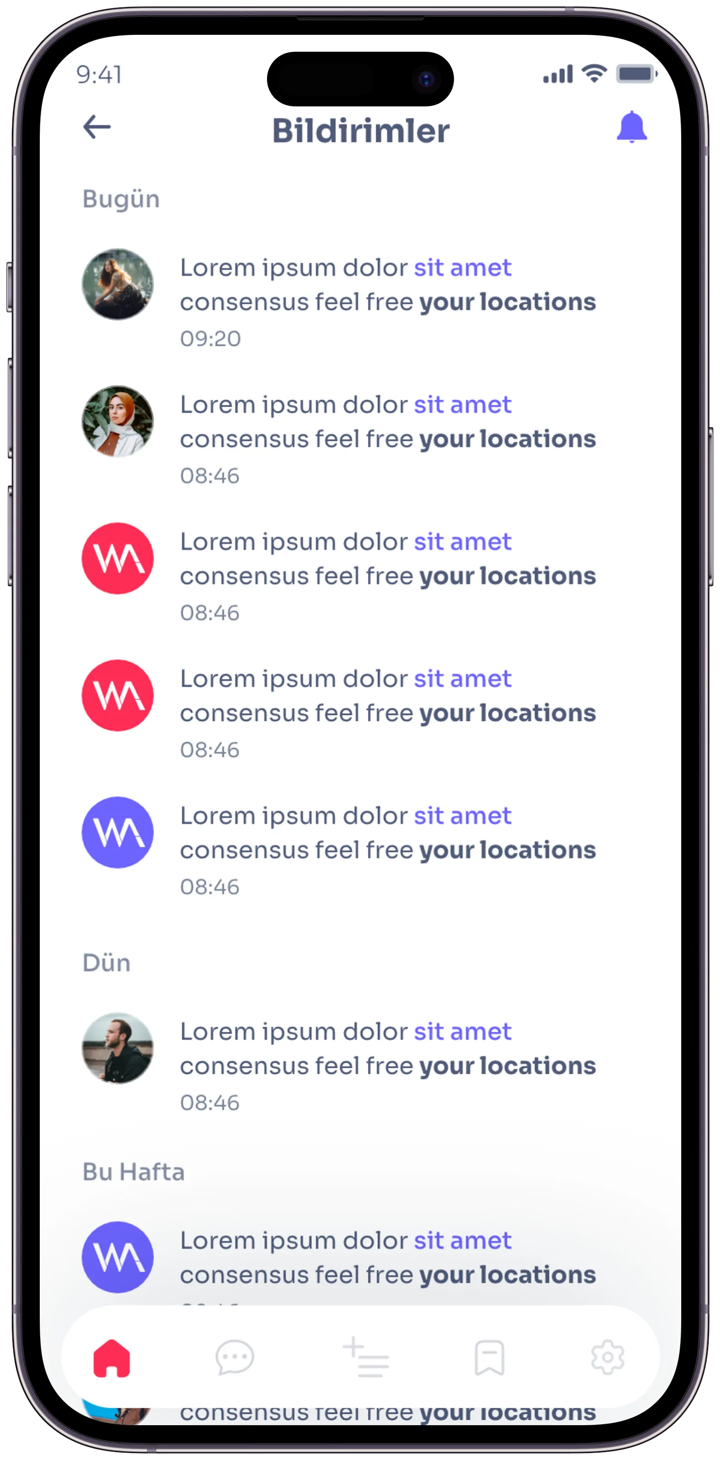 Wannart Social App — tasarım 11