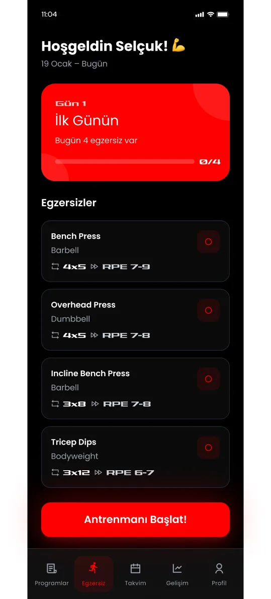 Vigor Gym App