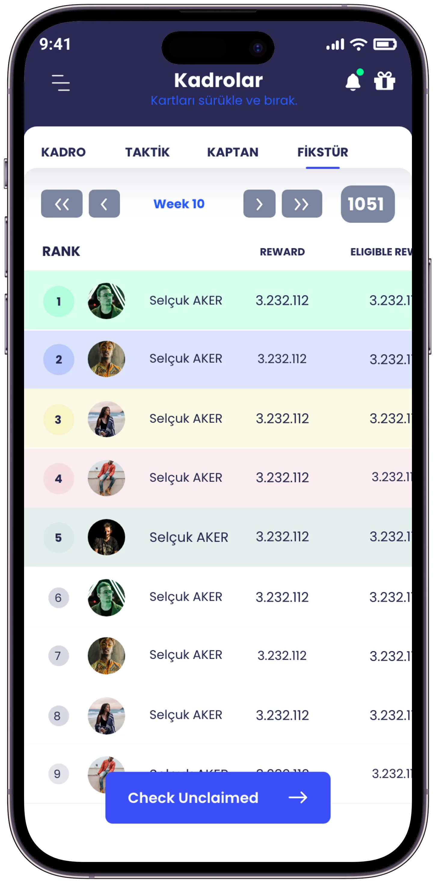 Scouthub Player App — tasarım 5