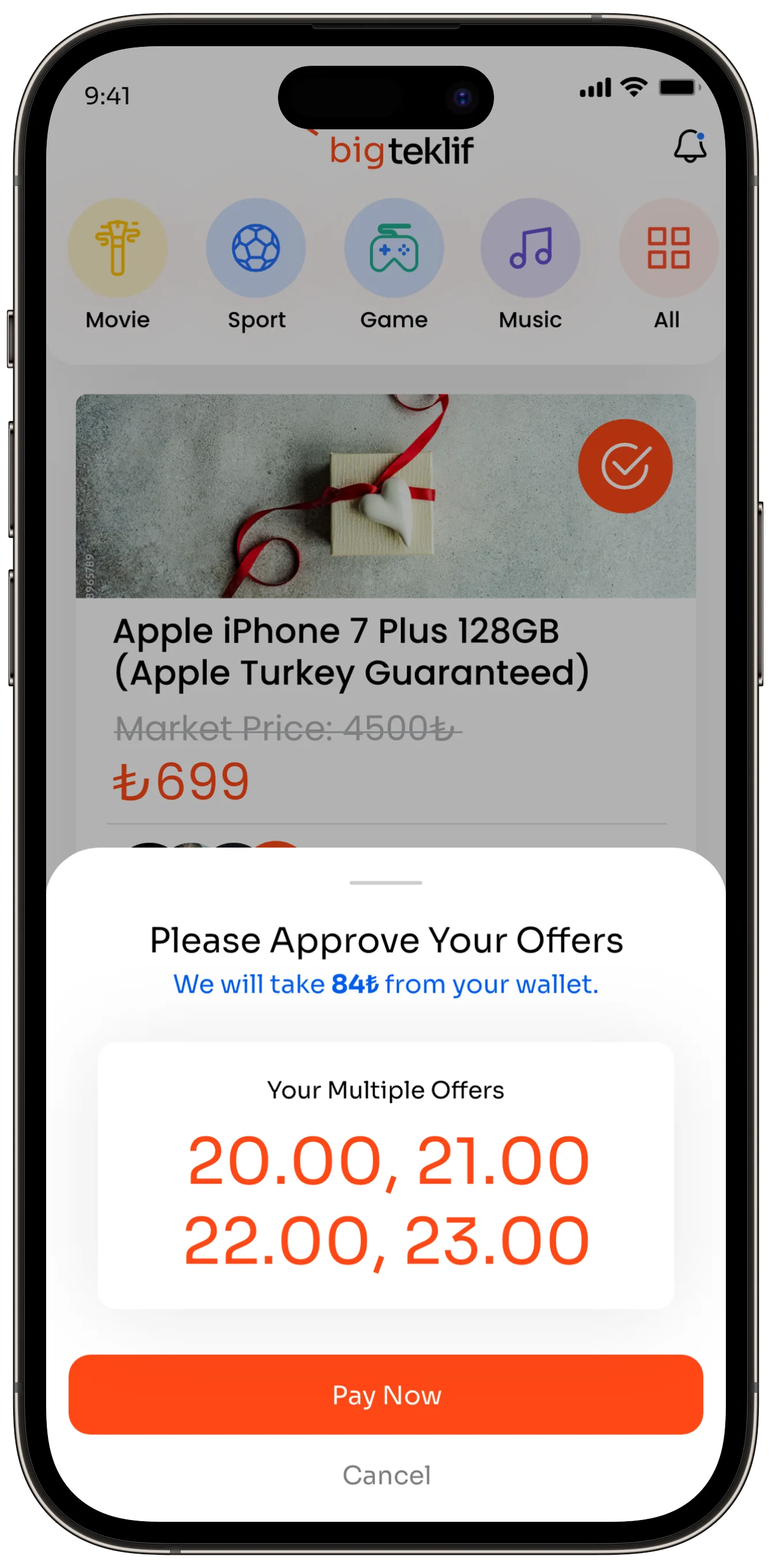 Offer App — tasarım 40