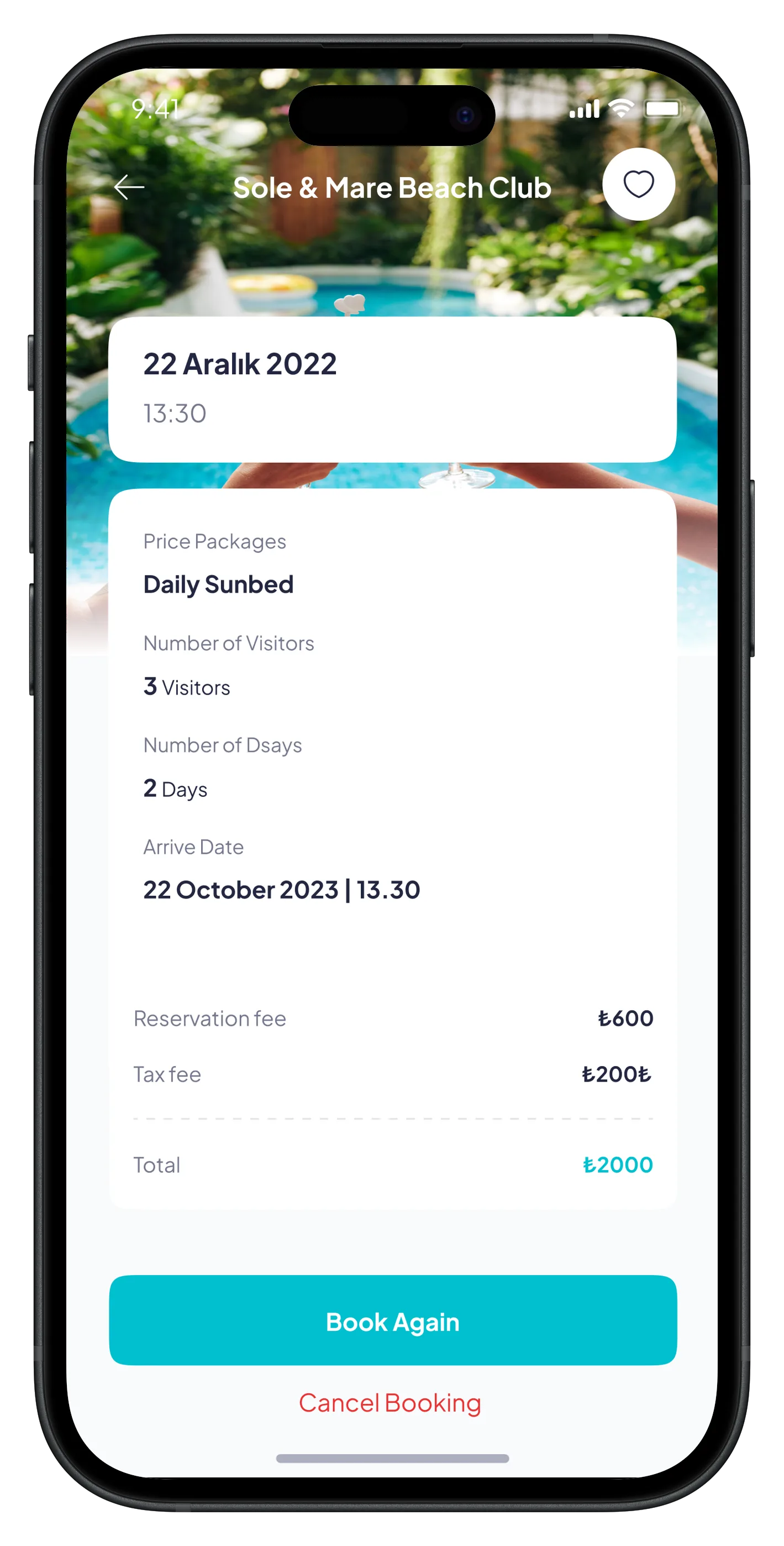 Go Beach Mobile App — tasarım 9