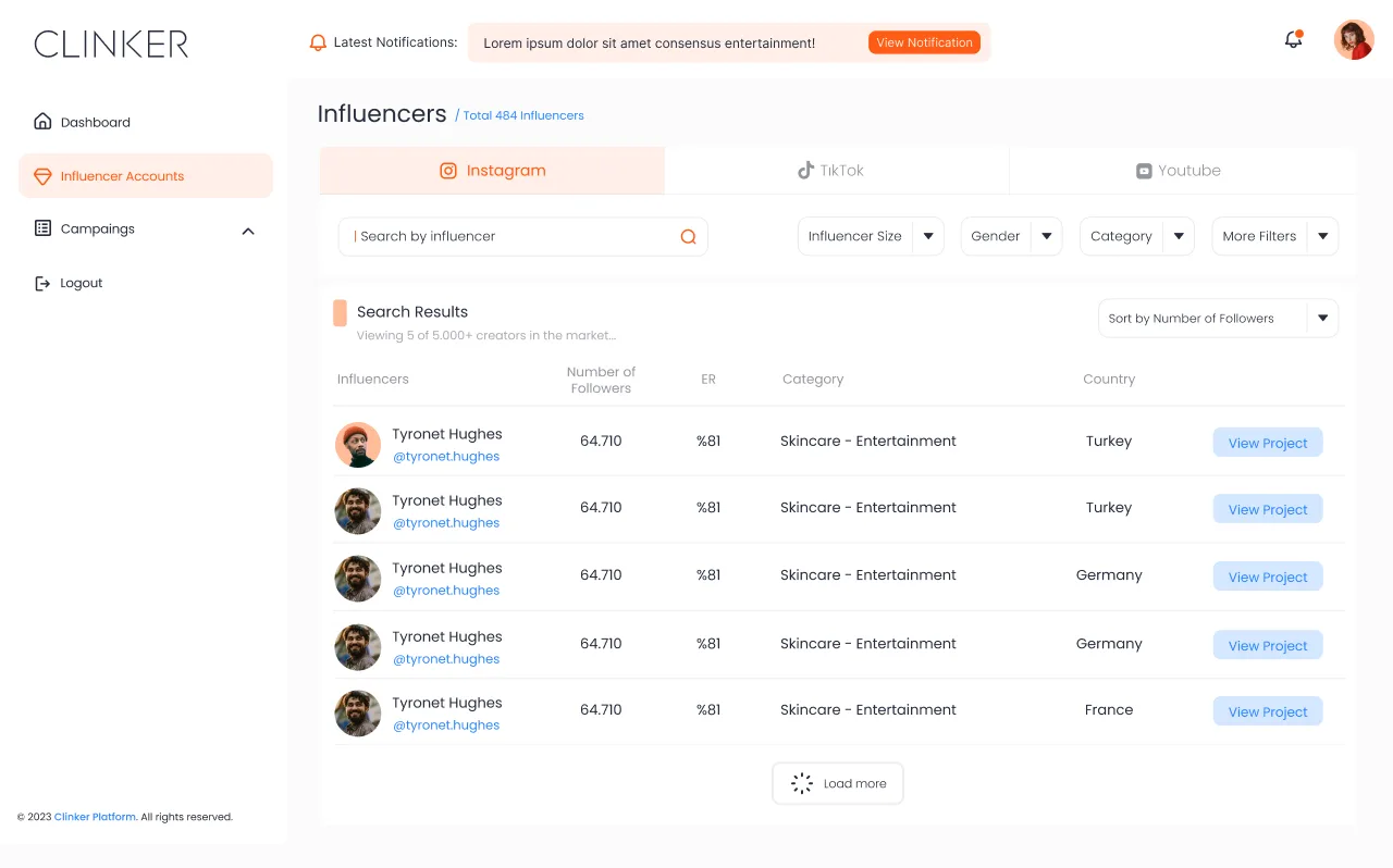 Clinker Social Media — tasarım 6