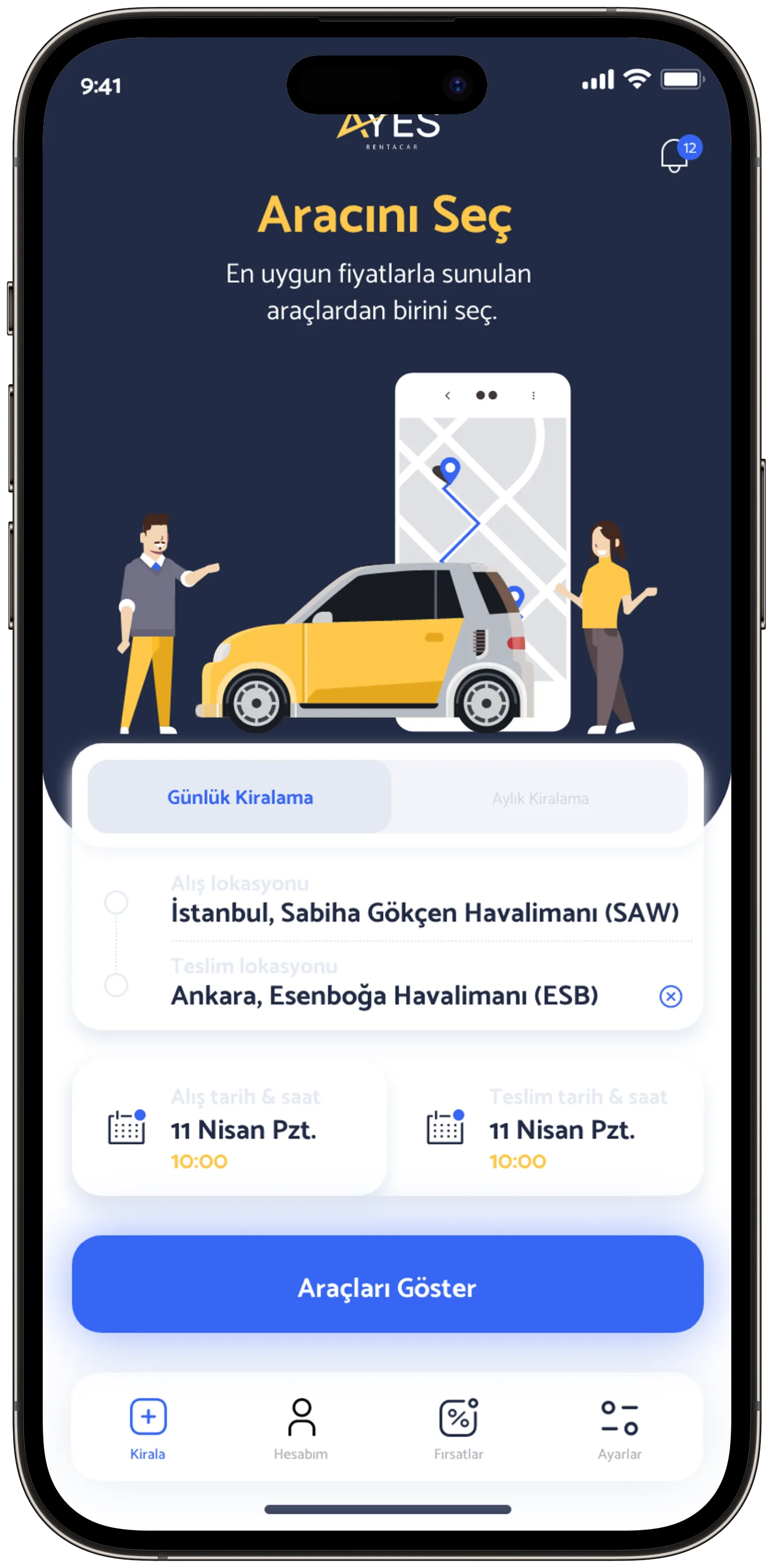 Ayes Rent A Car — tasarım 9