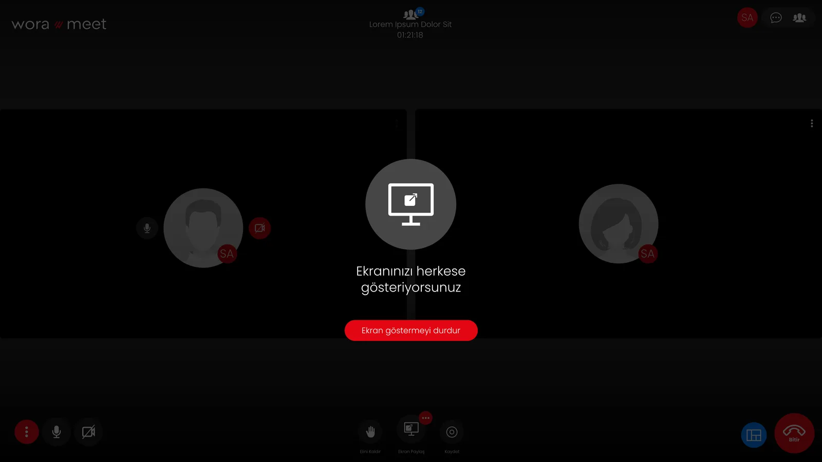 Wora Online Meet — tasarım 10