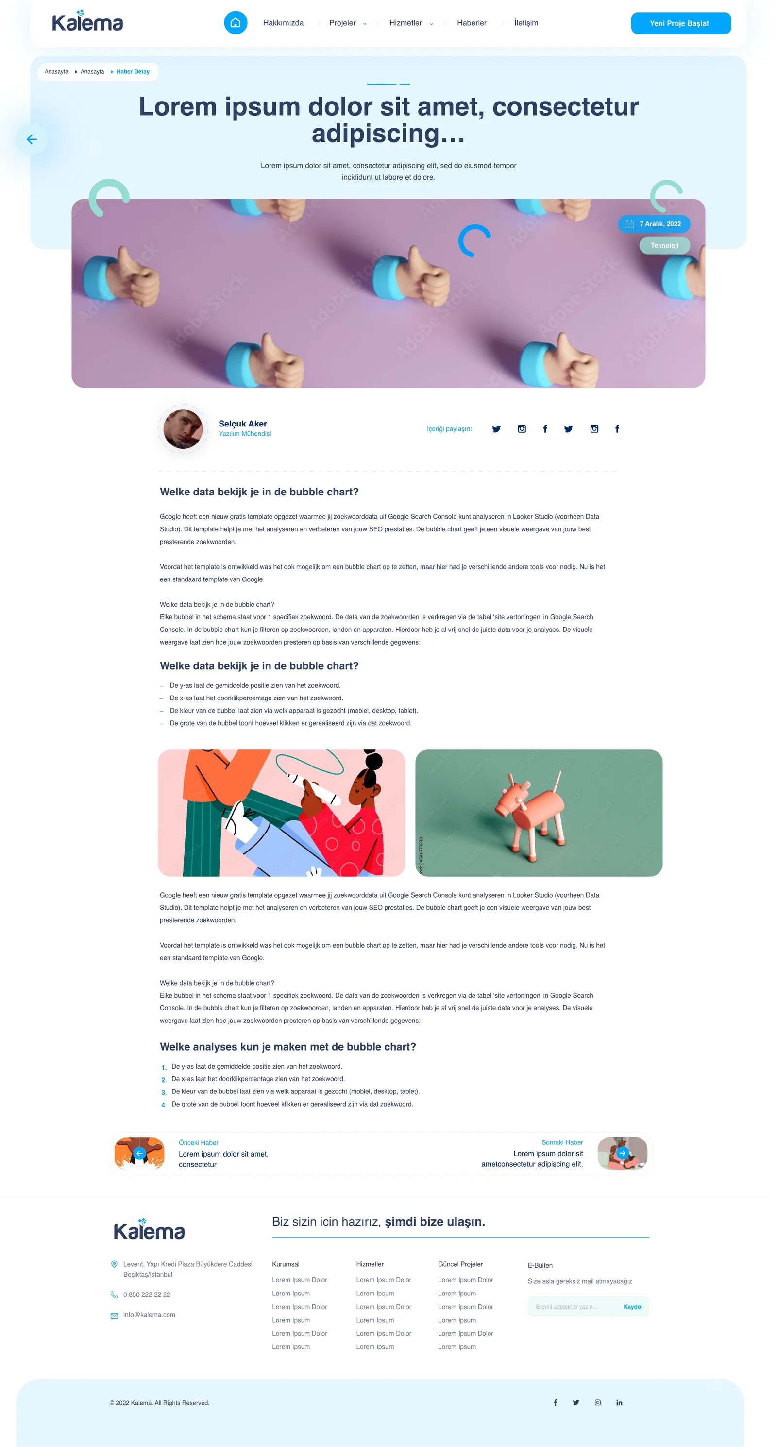 Agency Website — tasarım 7