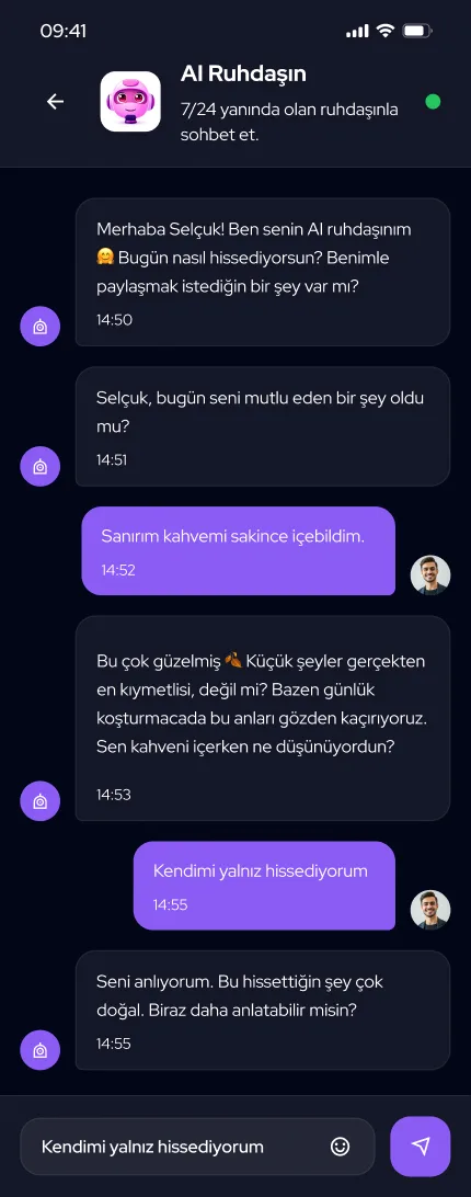 Ruhdas uygulama ekranı