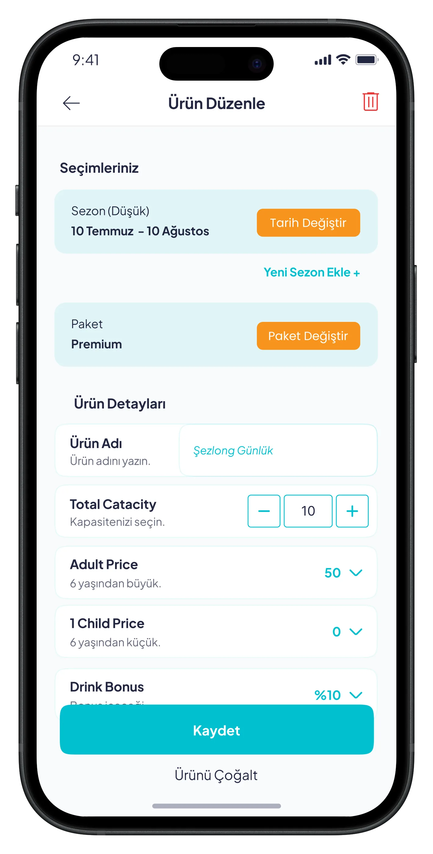 Beach Reservation Mobile App — tasarım 14
