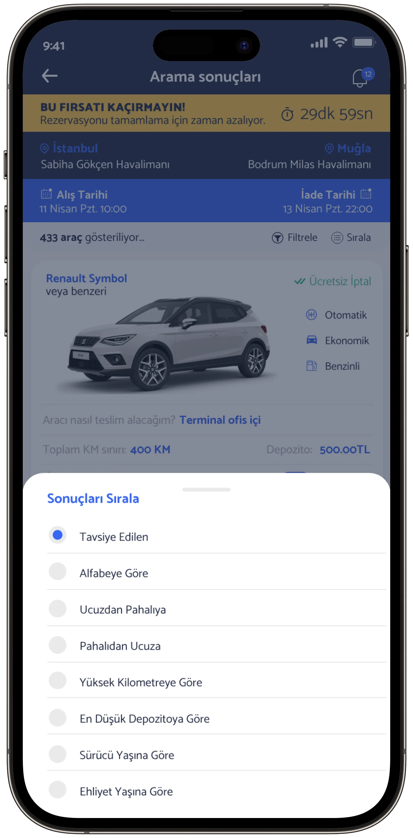 Ayes Rent A Car — tasarım 3
