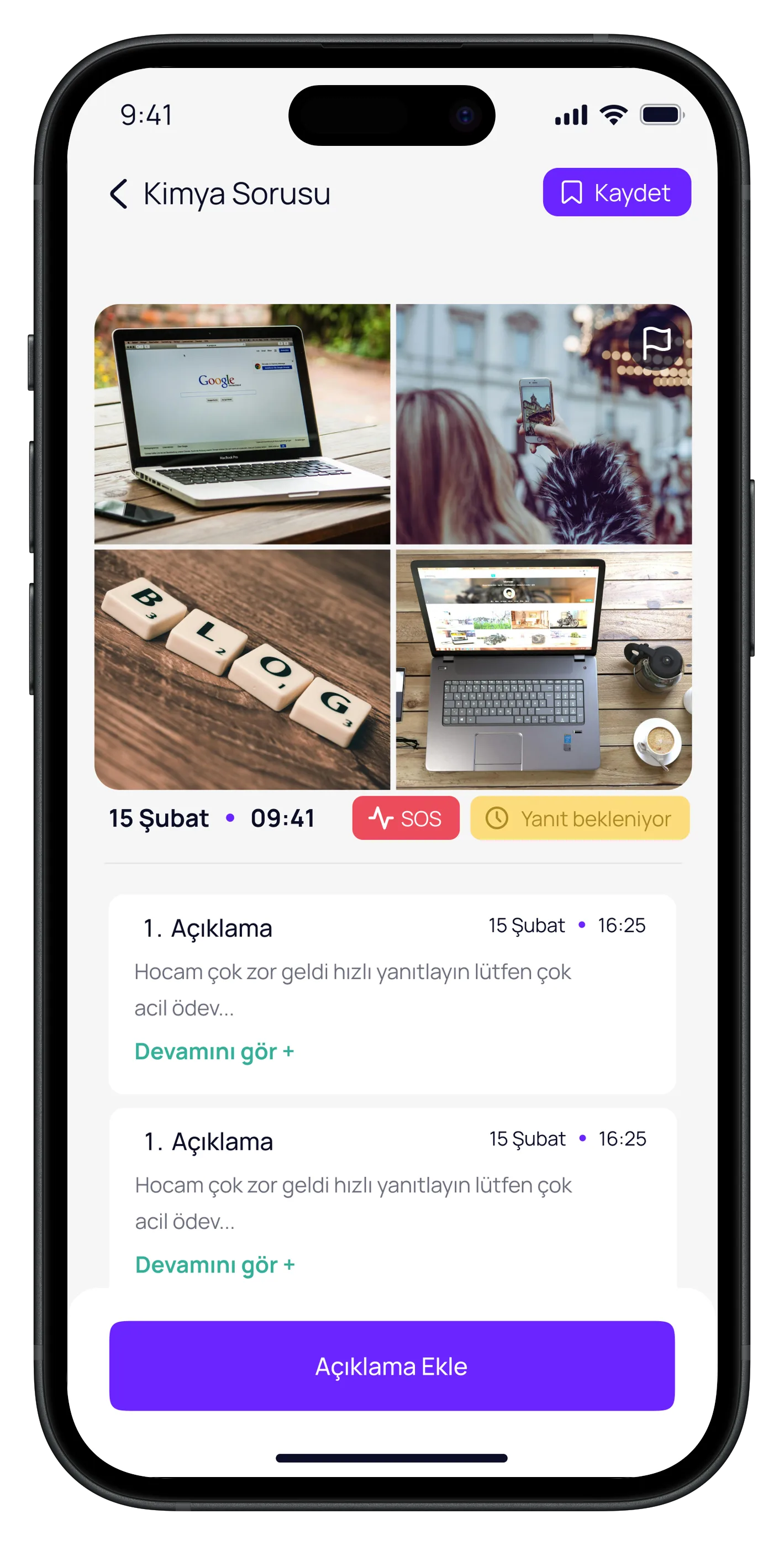Question Based Education App — tasarım 24