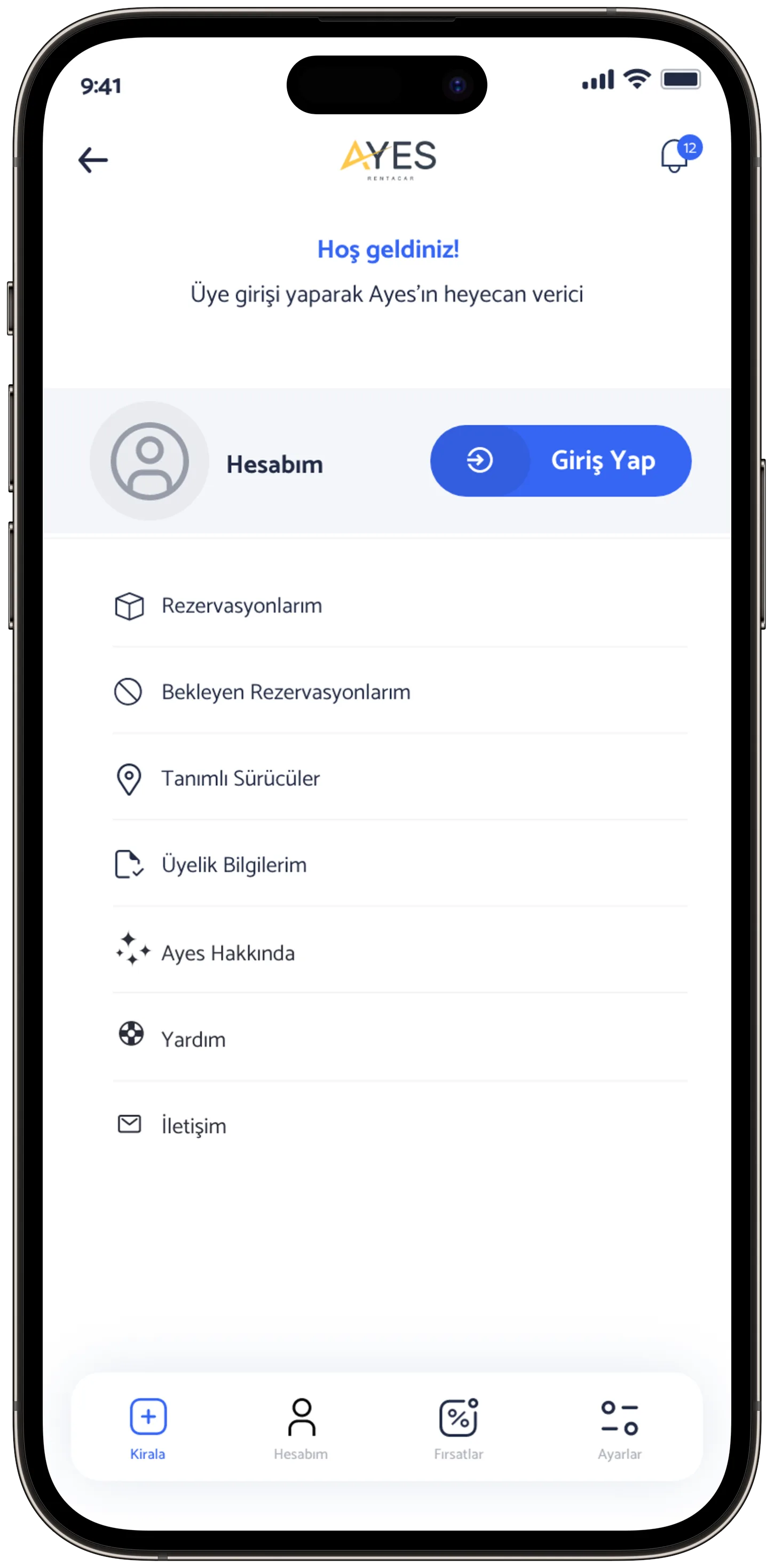 Ayes Rent A Car — tasarım 18