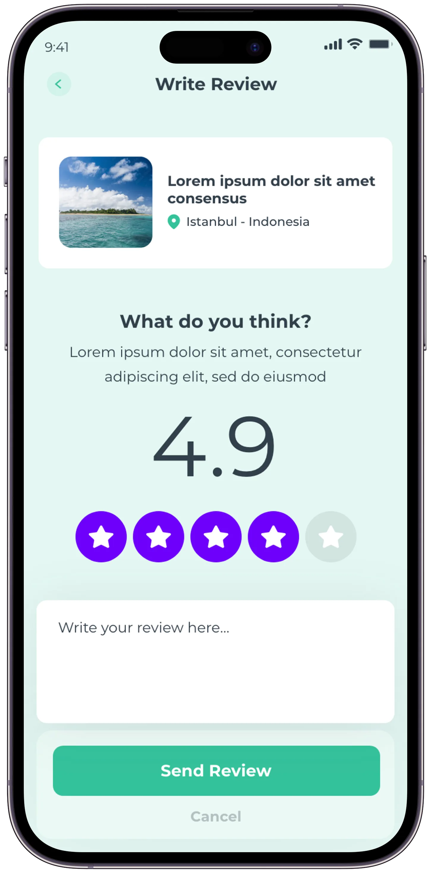 Plavel Tourism App — tasarım 48
