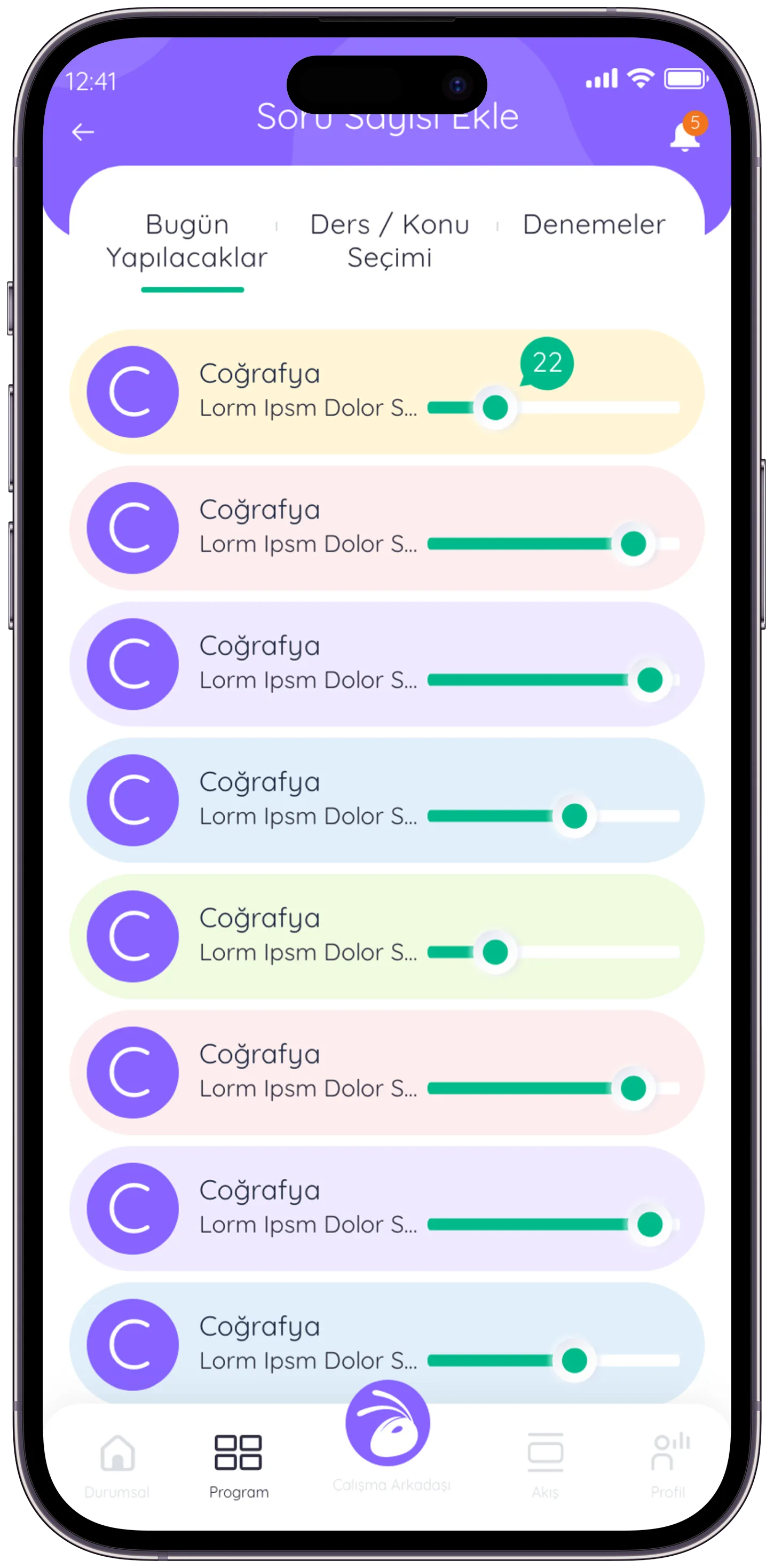 Determinant App — tasarım 19