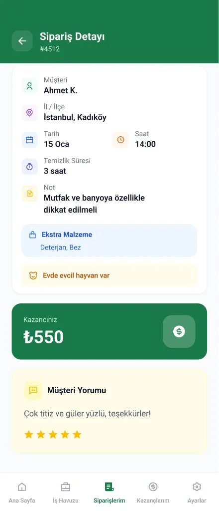 Clean Lab App — tasarım 121
