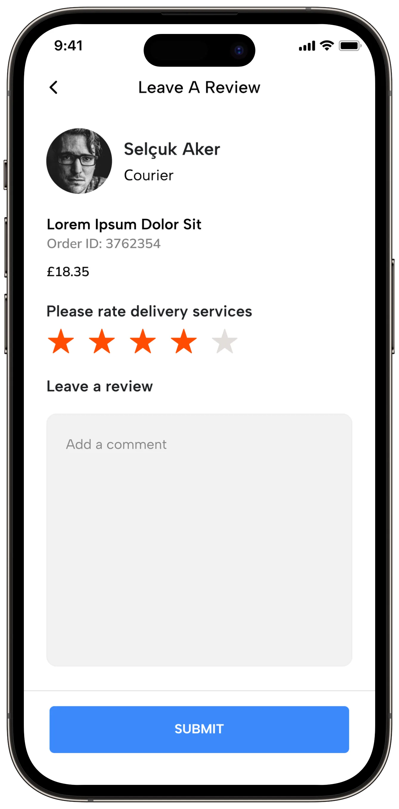 Food Delivery — tasarım 32