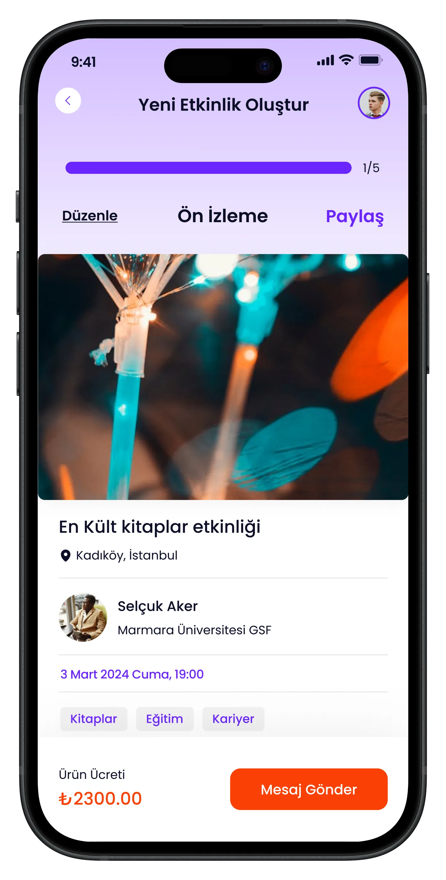 University Life Mobile App — tasarım 34