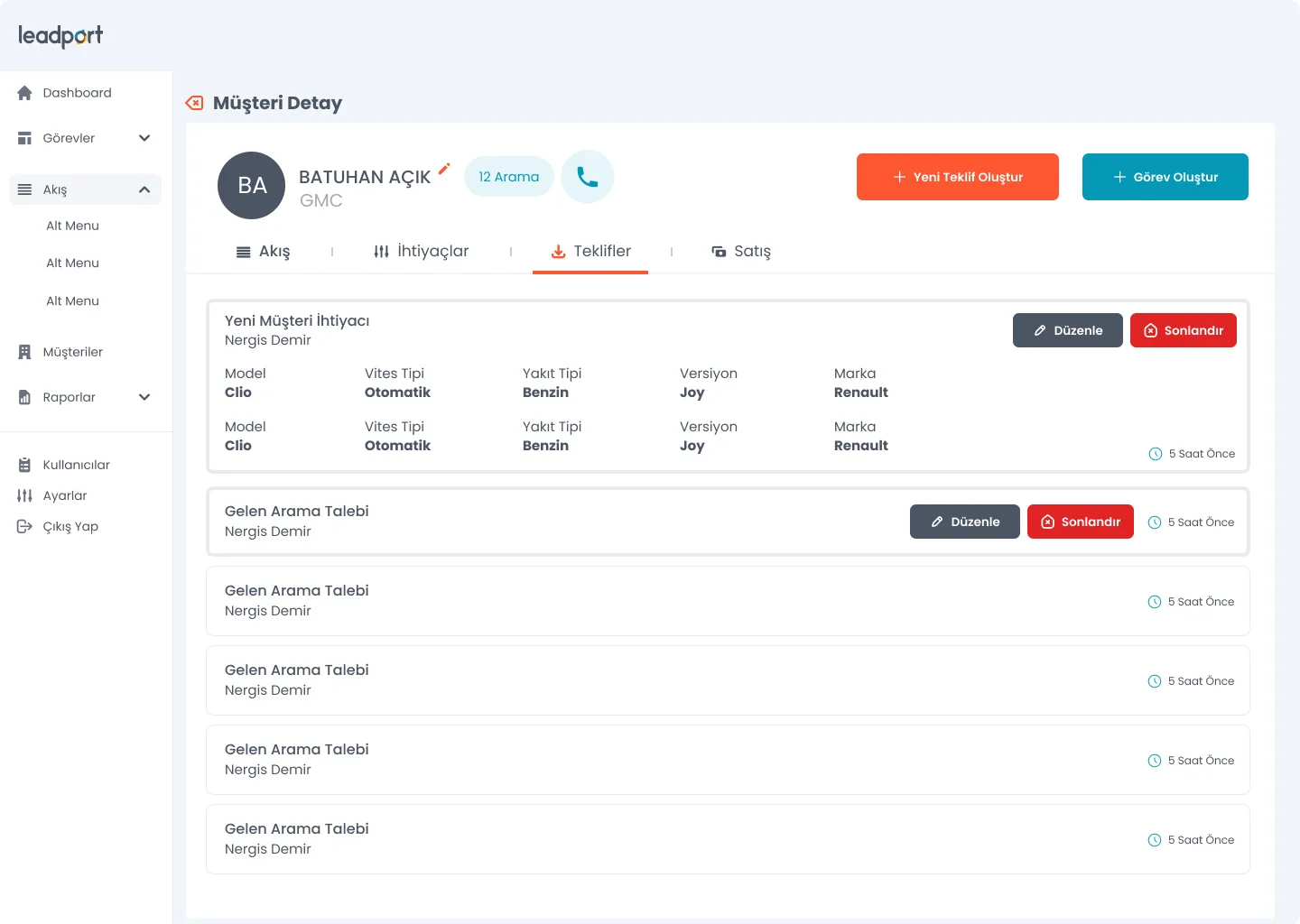 Leadport Customer App — tasarım 20