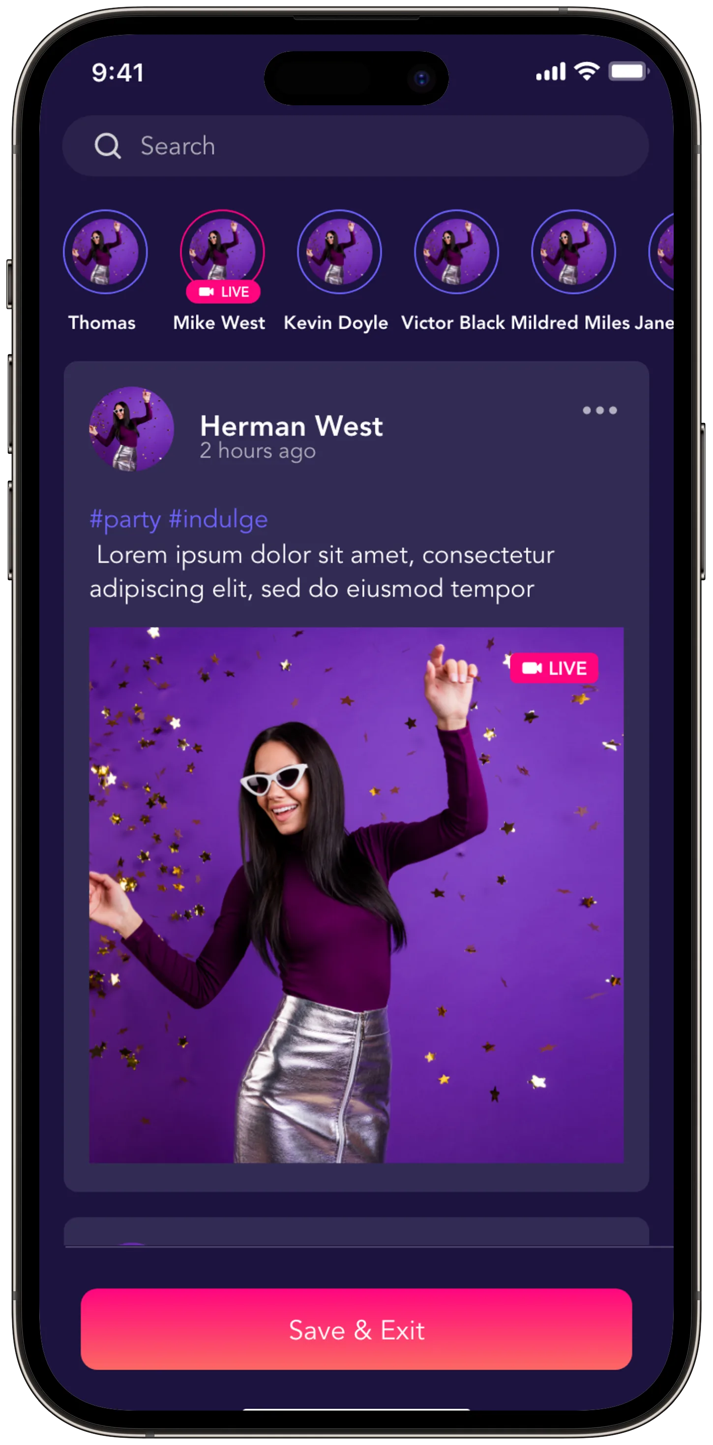 Indulge Social — tasarım 64