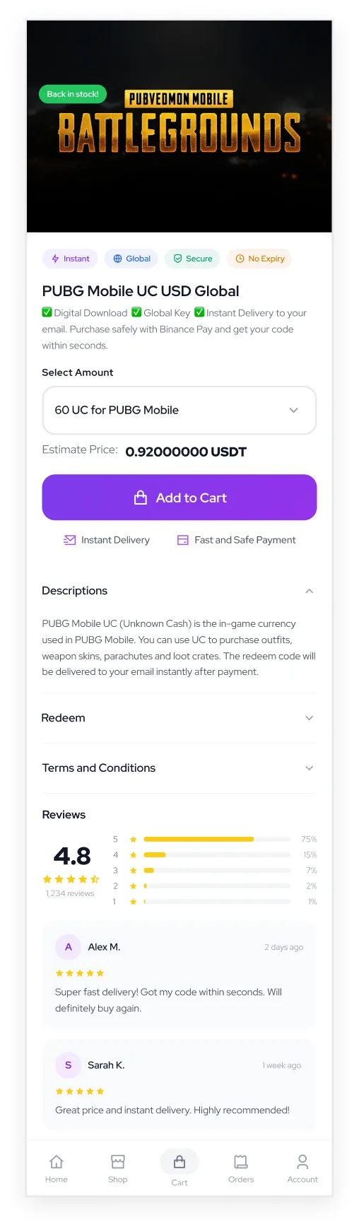 Token Store App