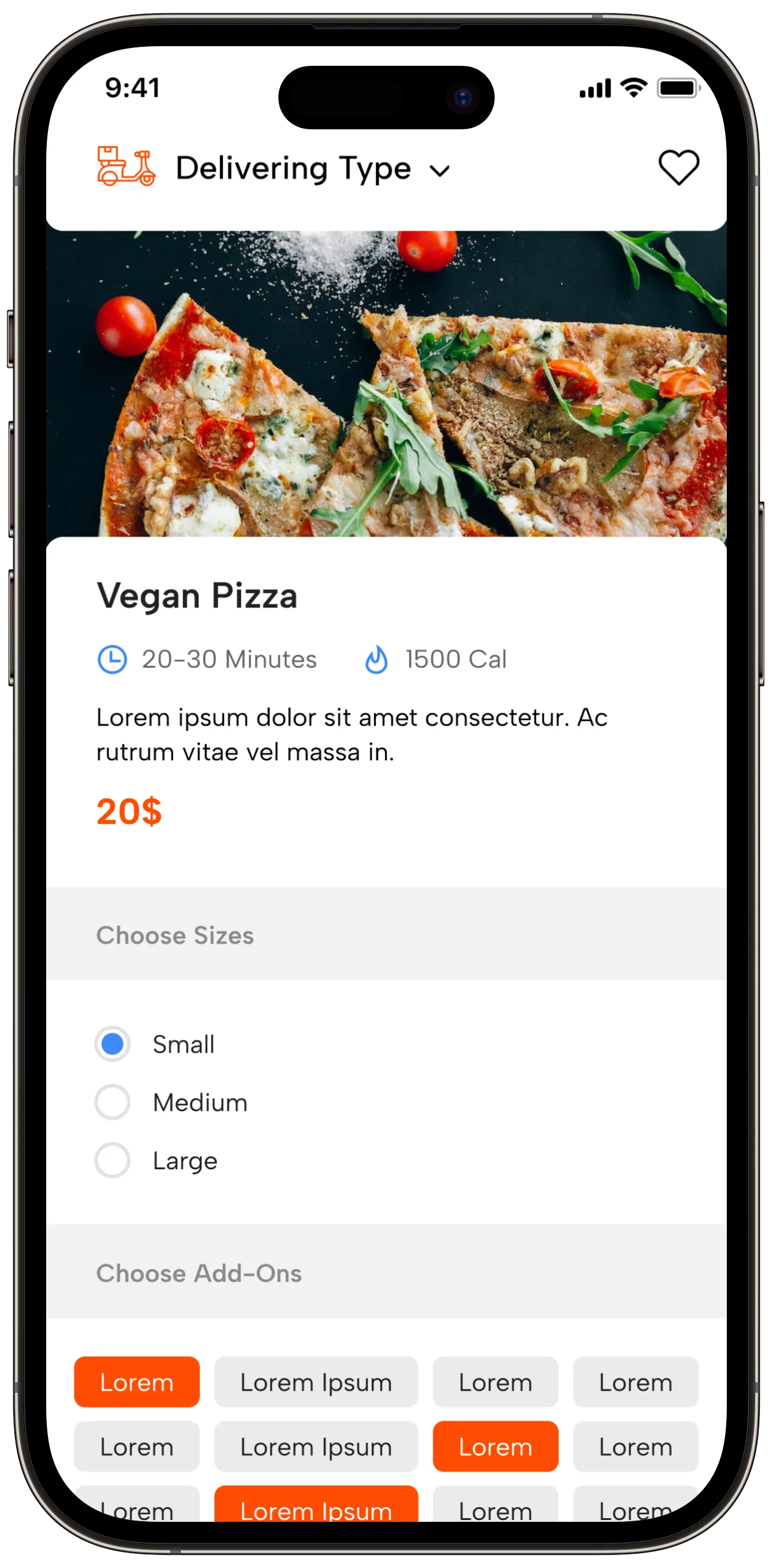 Food Delivery — tasarım 18