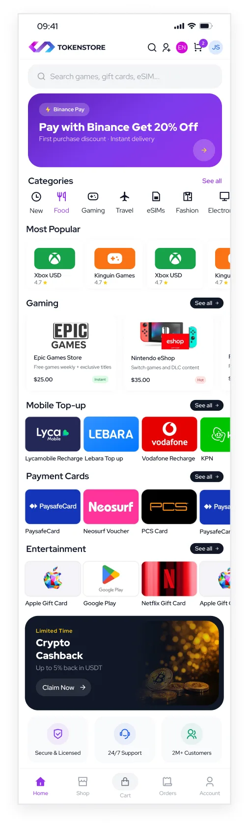 Token Store App
