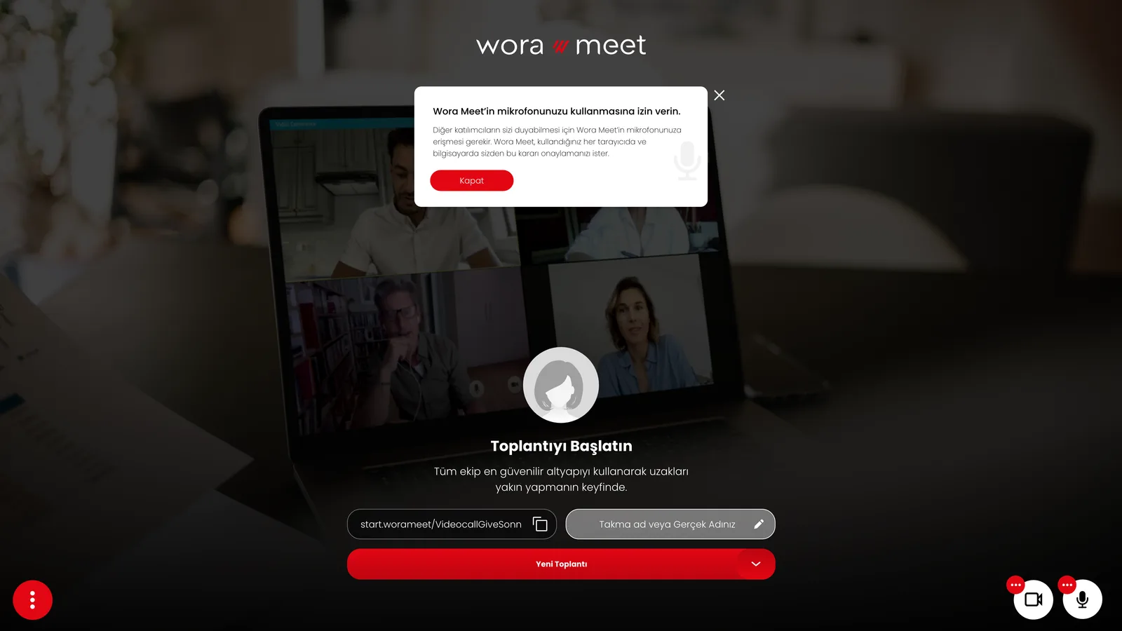 Wora Online Meet — tasarım 7